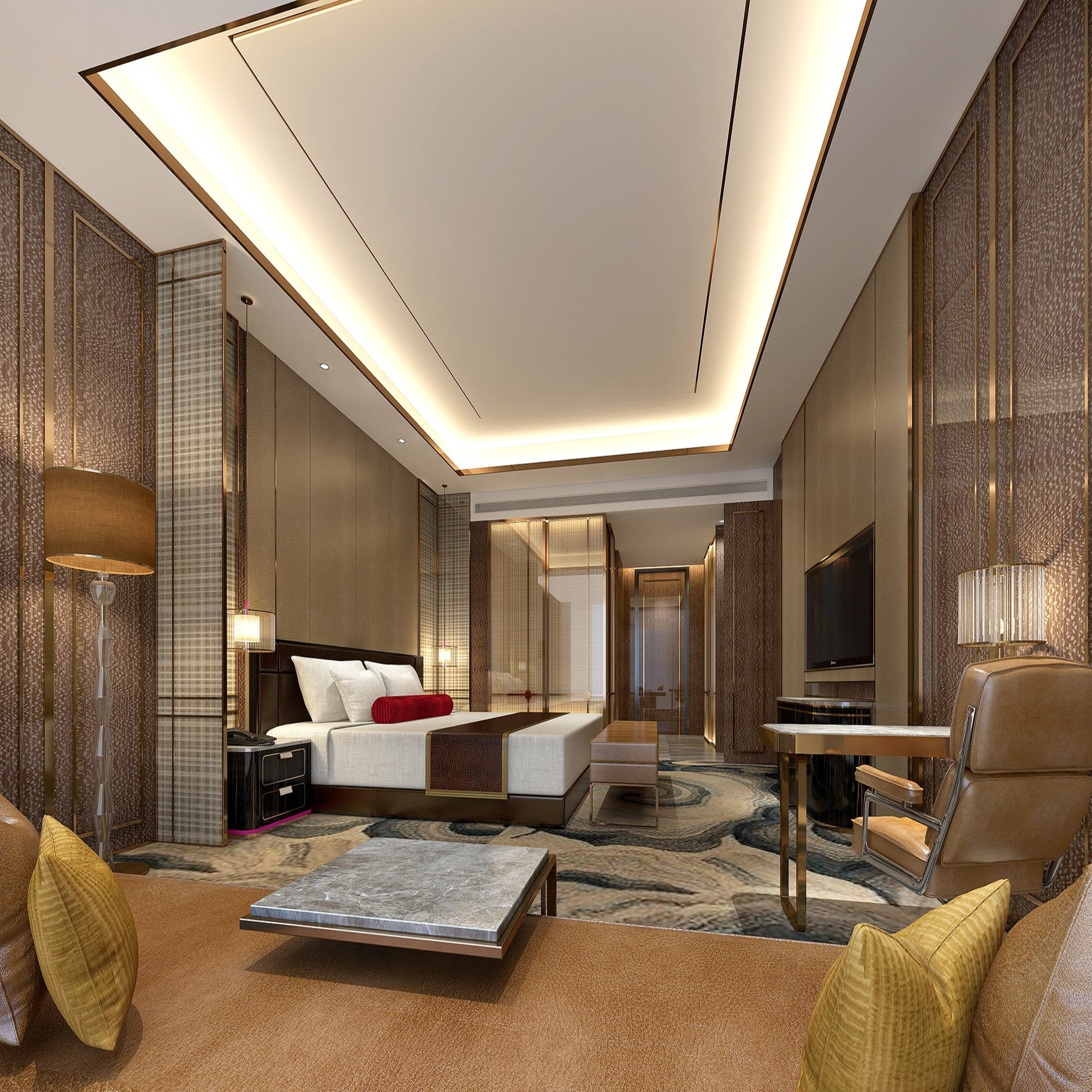 Sample of WPC WALL PANEL BB STICHING COLOR:H089 Coral Gold F-Sample - Wall panels samples - ebarza Furniture UAE | Shop Modern Furniture in Abu Dhabi & Dubai - مفروشات ايبازرا في الامارات | تسوق اثاث عصري وديكورات مميزة في دبي وابوظبي