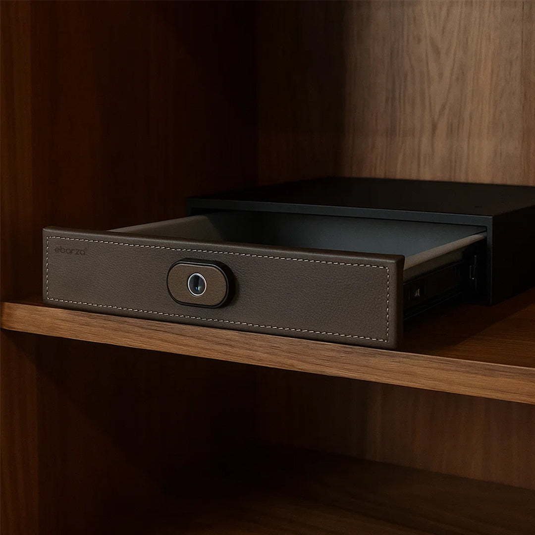 Leather Password Drawer Safe Box With Password CH9-LST022-35cm - Safe Box - ebarza Furniture UAE | Shop Modern Furniture in Abu Dhabi & Dubai - مفروشات ايبازرا في الامارات | تسوق اثاث عصري وديكورات مميزة في دبي وابوظبي