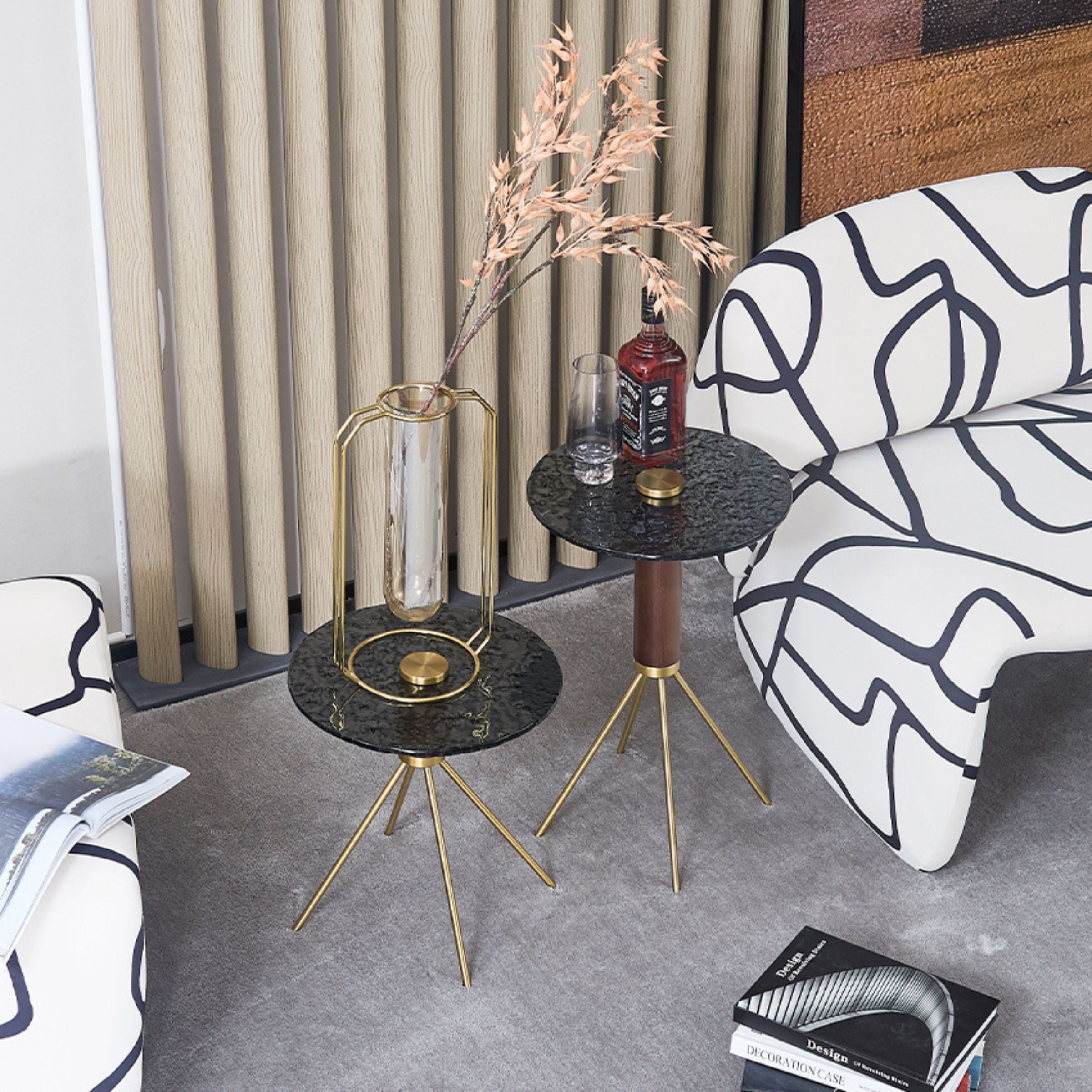 Lama Side Table 38 cm MLL-D62 - Side Tables - ebarza Furniture UAE | Shop Modern Furniture in Abu Dhabi & Dubai - مفروشات ايبازرا في الامارات | تسوق اثاث عصري وديكورات مميزة في دبي وابوظبي