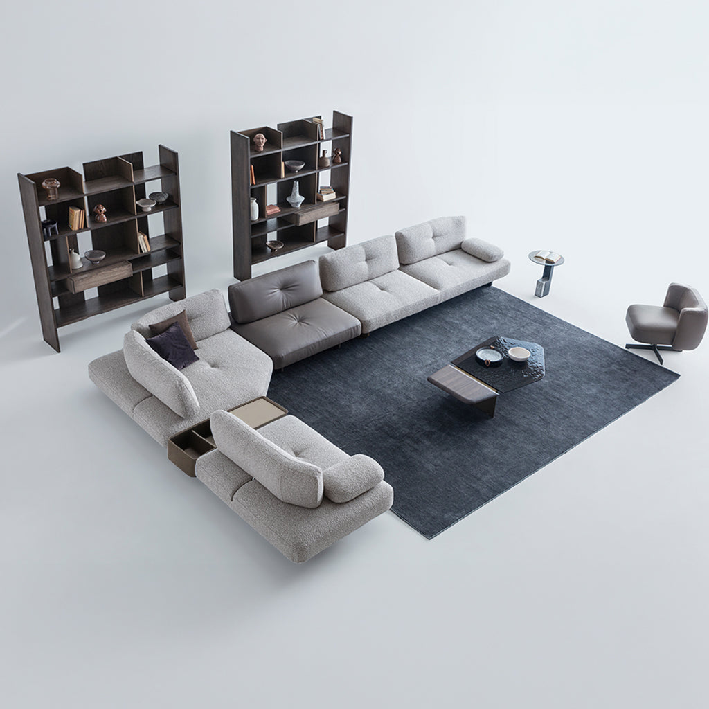 Foresta Corner Sofa HM-FORESTA02 - Sofas - ebarza Furniture UAE | Shop Modern Furniture in Abu Dhabi & Dubai - مفروشات ايبازرا في الامارات | تسوق اثاث عصري وديكورات مميزة في دبي وابوظبي