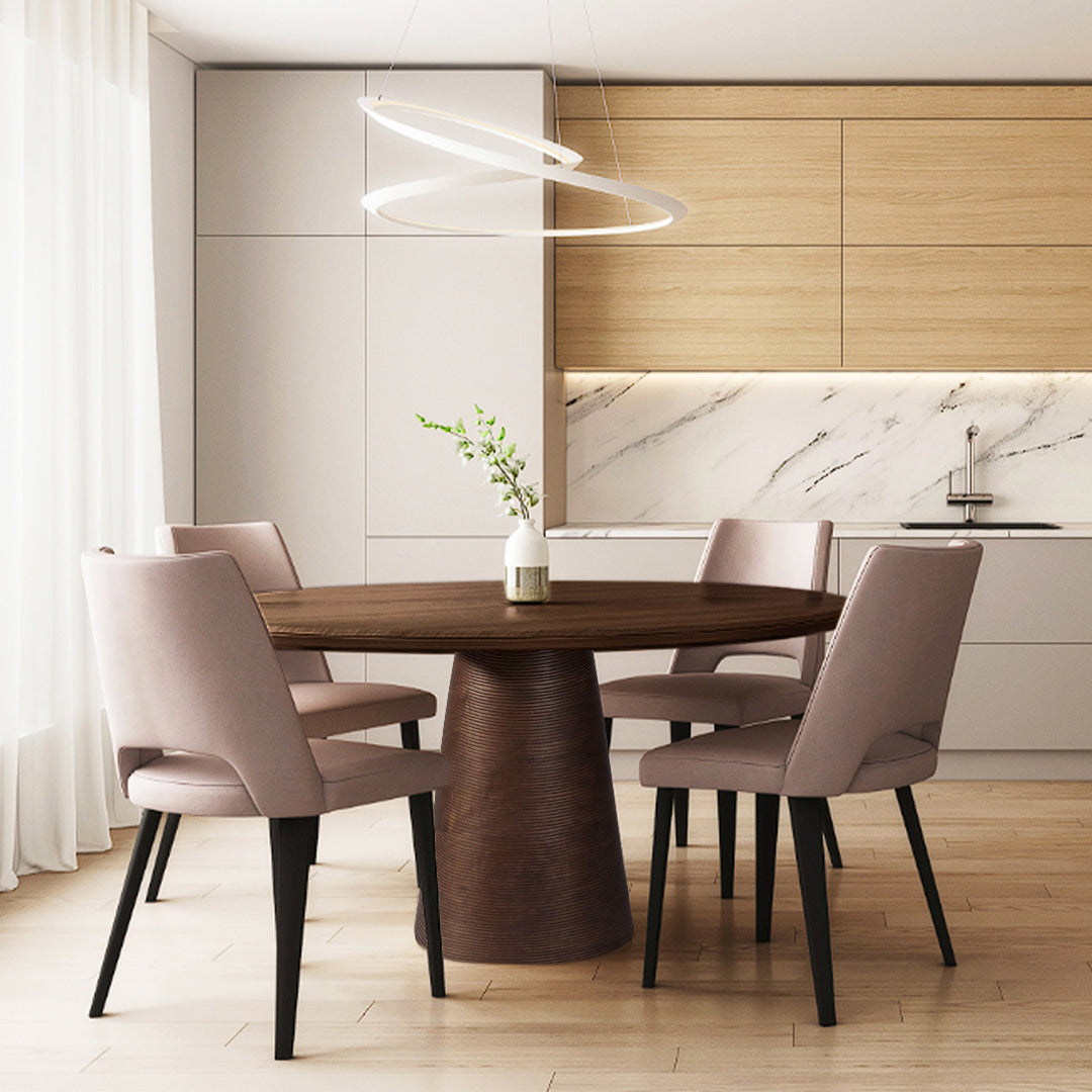 Pre-order 25 Days Delivery Falun Round Table 120 Cm Bp6014 Bsz15125B - Dining Tables - ebarza Furniture UAE | Shop Modern Furniture in Abu Dhabi & Dubai - مفروشات ايبازرا في الامارات | تسوق اثاث عصري وديكورات مميزة في دبي وابوظبي