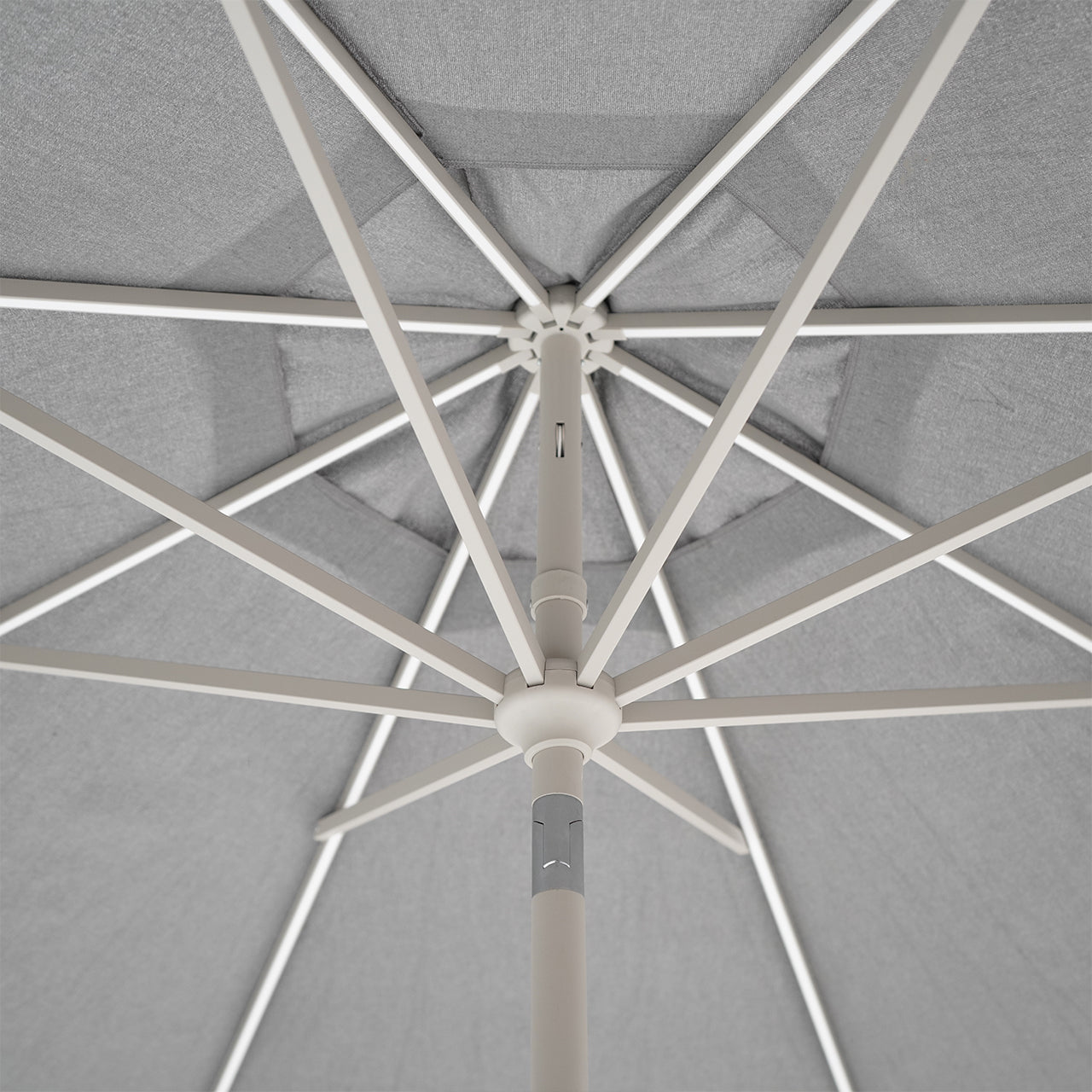 Celestial Center Pole Umbrella With Crank with Umbrella Base With Wheels DC-LUP-206 / DC-BC-230 - Outdoor Umbrellas - ebarza Furniture UAE | Shop Modern Furniture in Abu Dhabi & Dubai - مفروشات ايبازرا في الامارات | تسوق اثاث عصري وديكورات مميزة في دبي وابوظبي