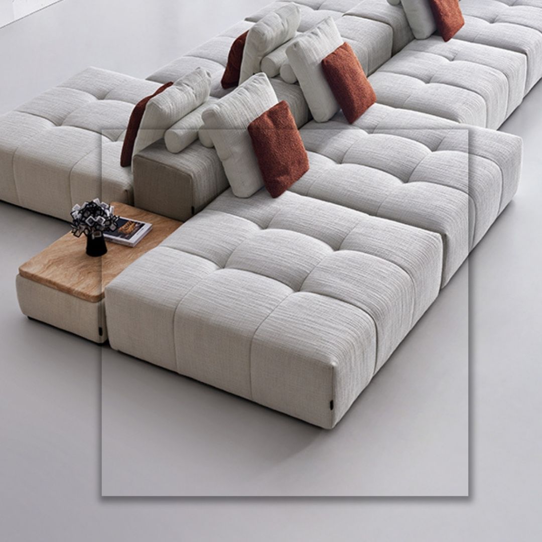 120x120 Puzzle Modular Square Sofa - SF080 - Sofas - ebarza Furniture UAE | Shop Modern Furniture in Abu Dhabi & Dubai - مفروشات ايبازرا في الامارات | تسوق اثاث عصري وديكورات مميزة في دبي وابوظبي