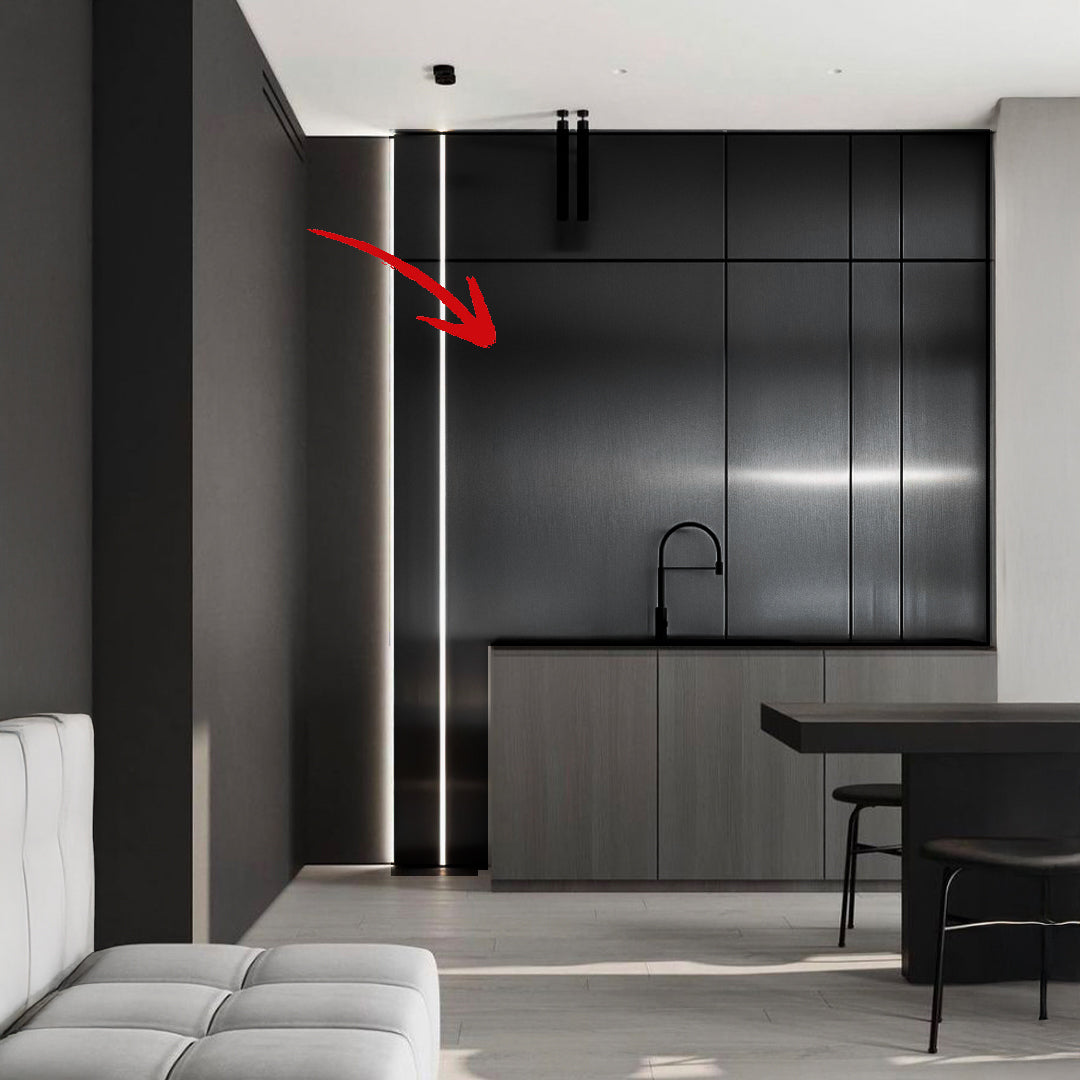 122*320cm WPC DECORATION WALL PANEL BB STITCHING COLOUR : 1914 Metal