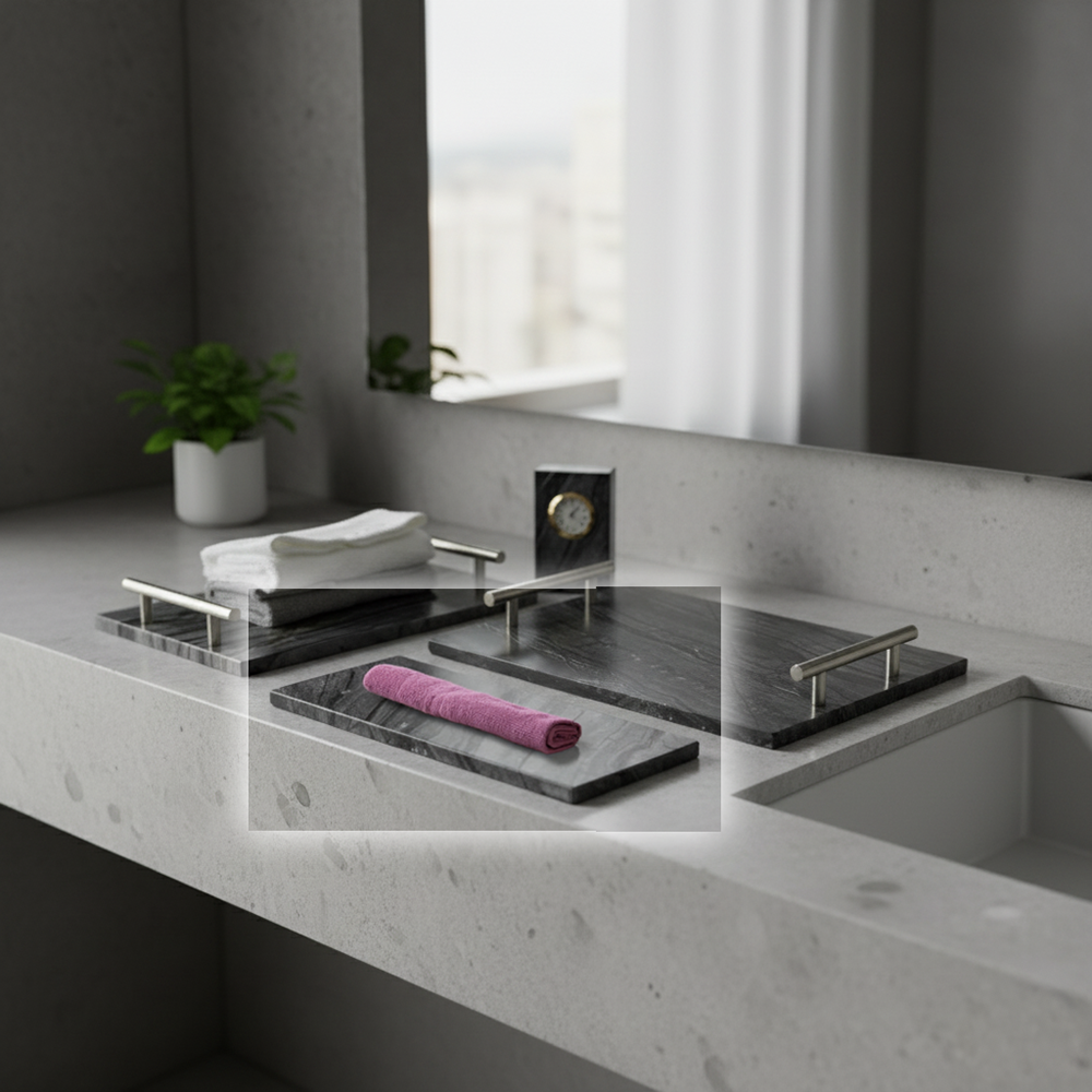 Ancient Wood Grain Flat Plate RHR891-1 - Trays - ebarza Furniture UAE | Shop Modern Furniture in Abu Dhabi & Dubai - مفروشات ايبازرا في الامارات | تسوق اثاث عصري وديكورات مميزة في دبي وابوظبي