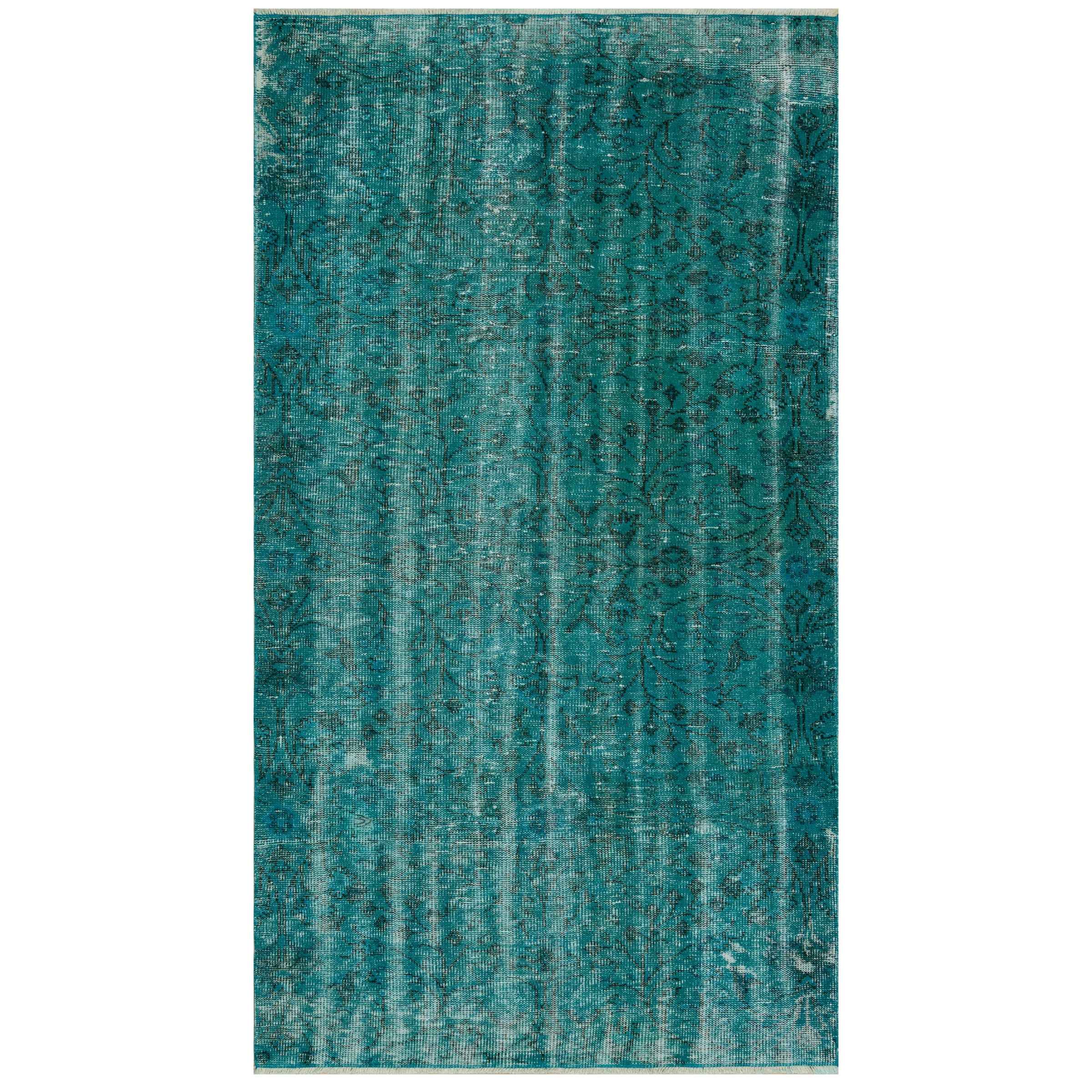 133 X 241 Cm Anatolian Hand Knotted Carpet Vintage Style 7357 - Rugs - ebarza Furniture UAE | Shop Modern Furniture in Abu Dhabi & Dubai - مفروشات ايبازرا في الامارات | تسوق اثاث عصري وديكورات مميزة في دبي وابوظبي