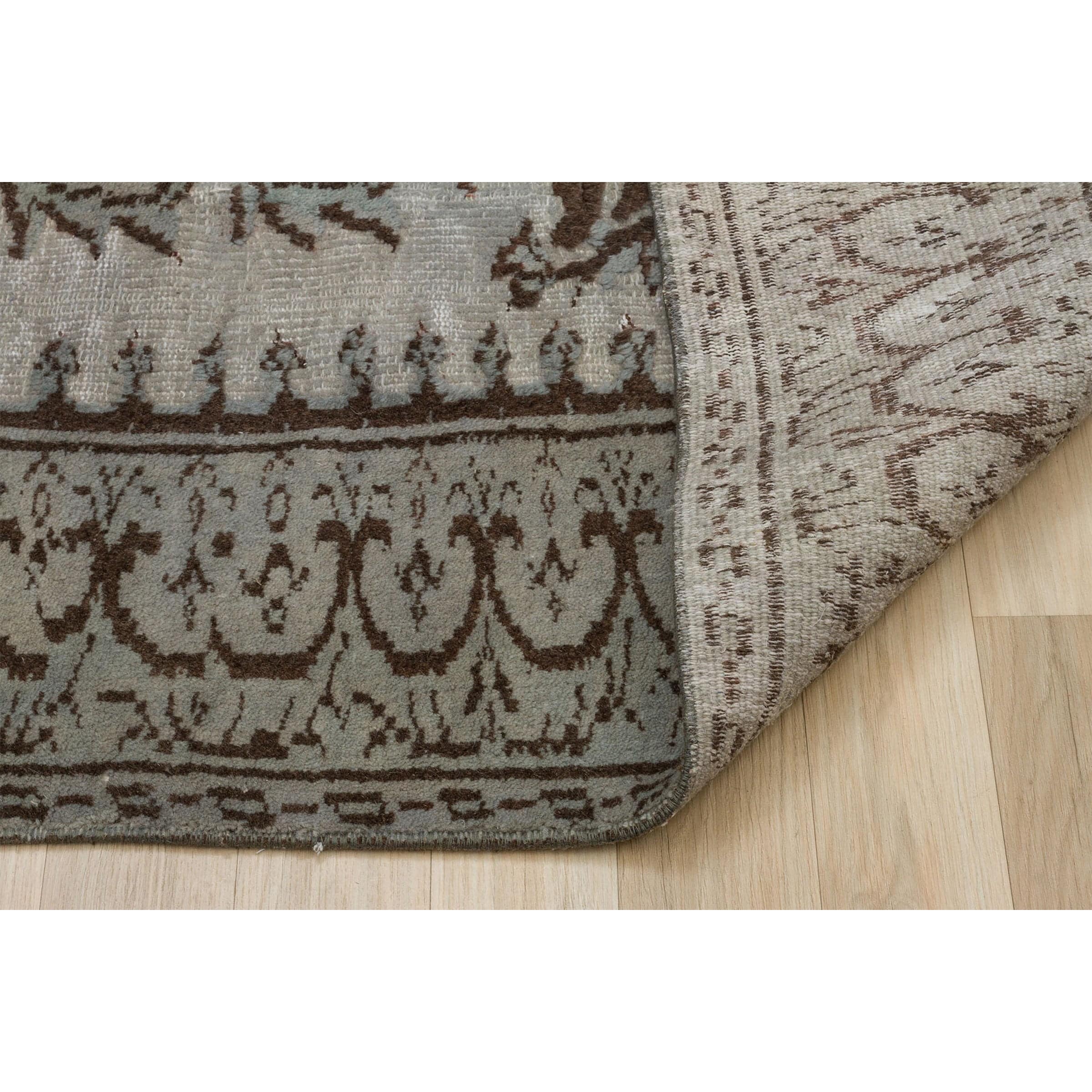 150 X 246 Anatolian Hand Knotted Carpet Vintage Style 7319 - Rugs - ebarza Furniture UAE | Shop Modern Furniture in Abu Dhabi & Dubai - مفروشات ايبازرا في الامارات | تسوق اثاث عصري وديكورات مميزة في دبي وابوظبي