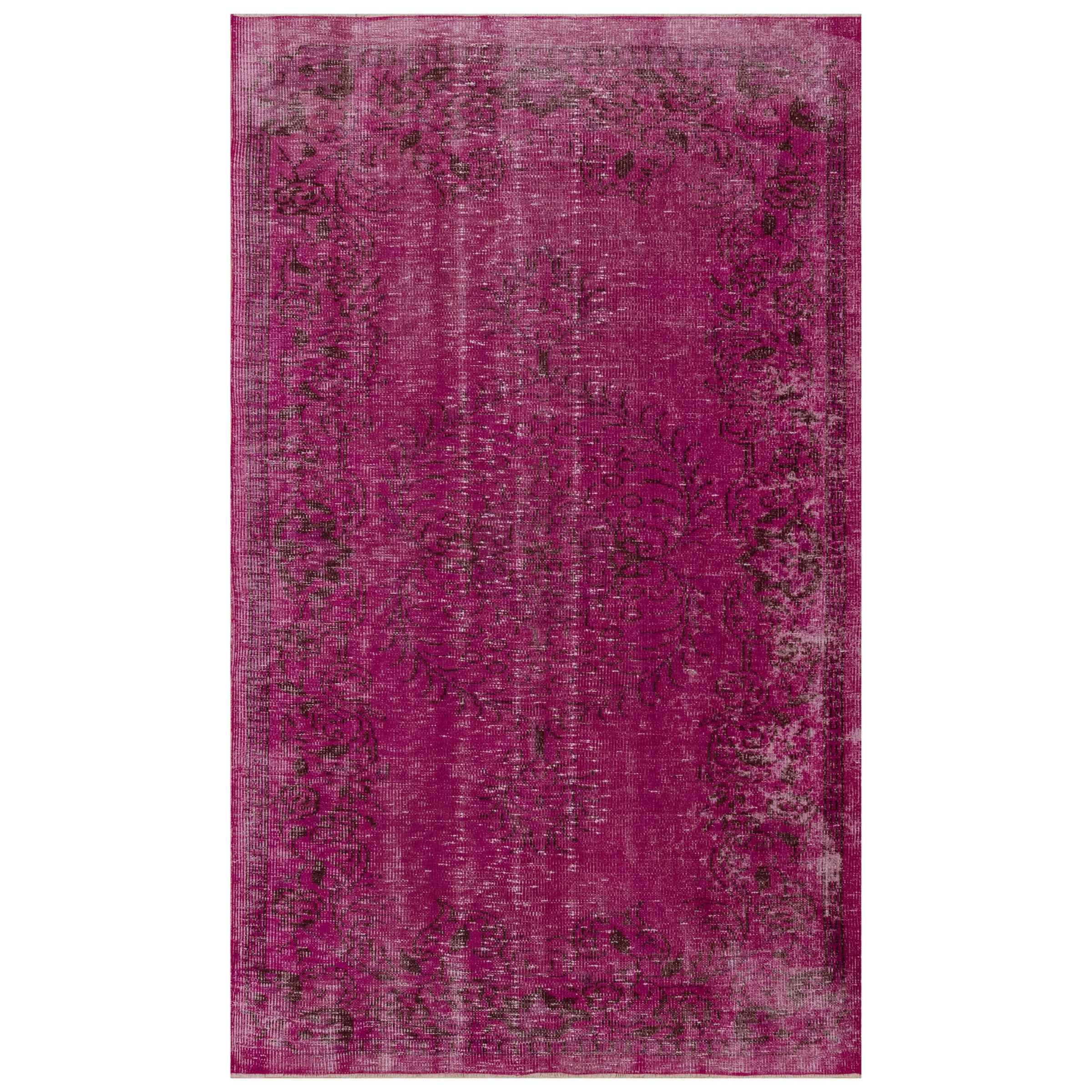 153 X 261 Cm Anatolian Hand Knotted Carpet Vintage Style 7050 - Rugs - ebarza Furniture UAE | Shop Modern Furniture in Abu Dhabi & Dubai - مفروشات ايبازرا في الامارات | تسوق اثاث عصري وديكورات مميزة في دبي وابوظبي