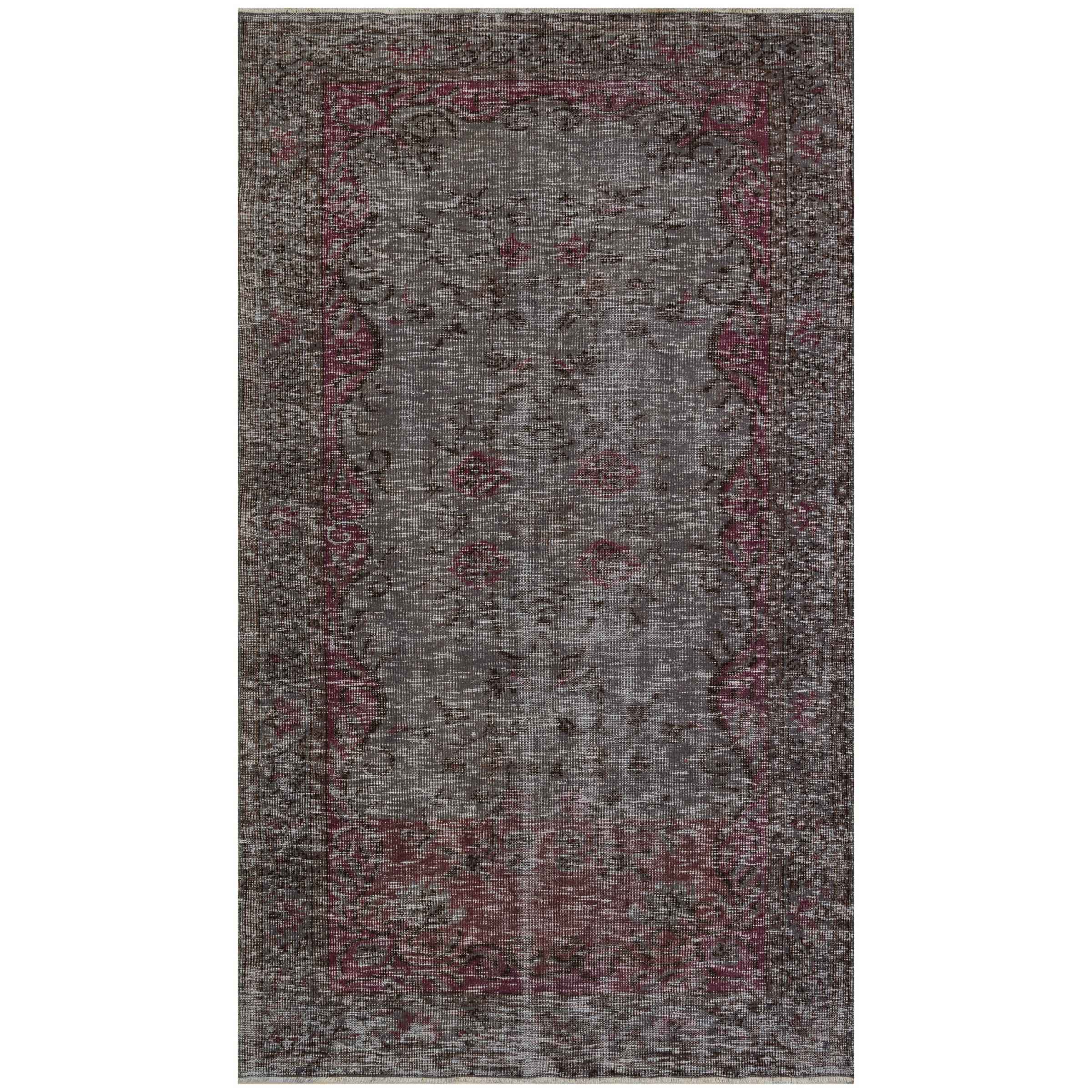 153 X 264 Cm Anatolian Hand Knotted Carpet Vintage Style 7477 - Rugs - ebarza Furniture UAE | Shop Modern Furniture in Abu Dhabi & Dubai - مفروشات ايبازرا في الامارات | تسوق اثاث عصري وديكورات مميزة في دبي وابوظبي