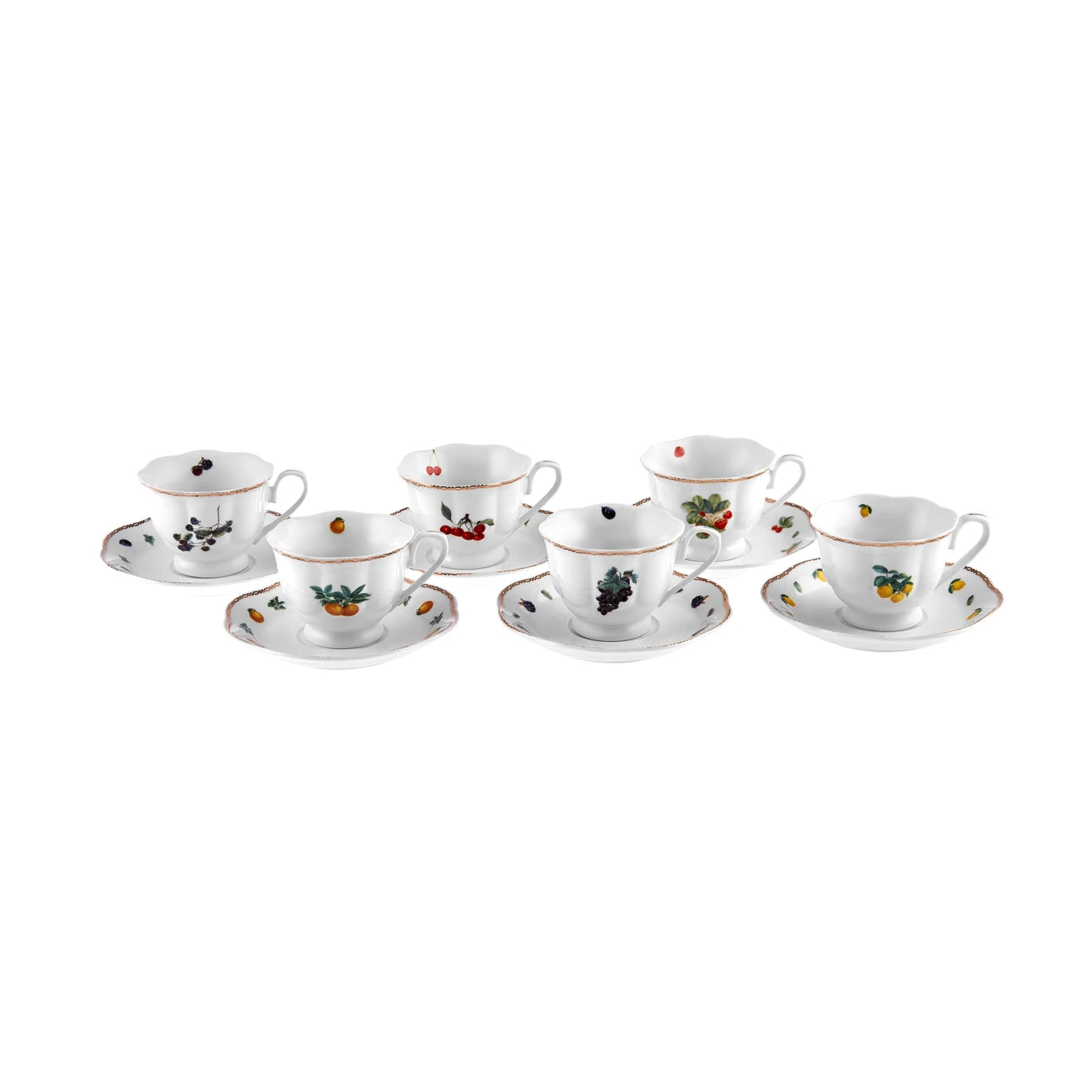 Karaca Nostalgia 6 Person Coffee Cup Set 80 ml 153.03.06.7603 - Coffee Sets - ebarza Furniture UAE | Shop Modern Furniture in Abu Dhabi & Dubai - مفروشات ايبازرا في الامارات | تسوق اثاث عصري وديكورات مميزة في دبي وابوظبي
