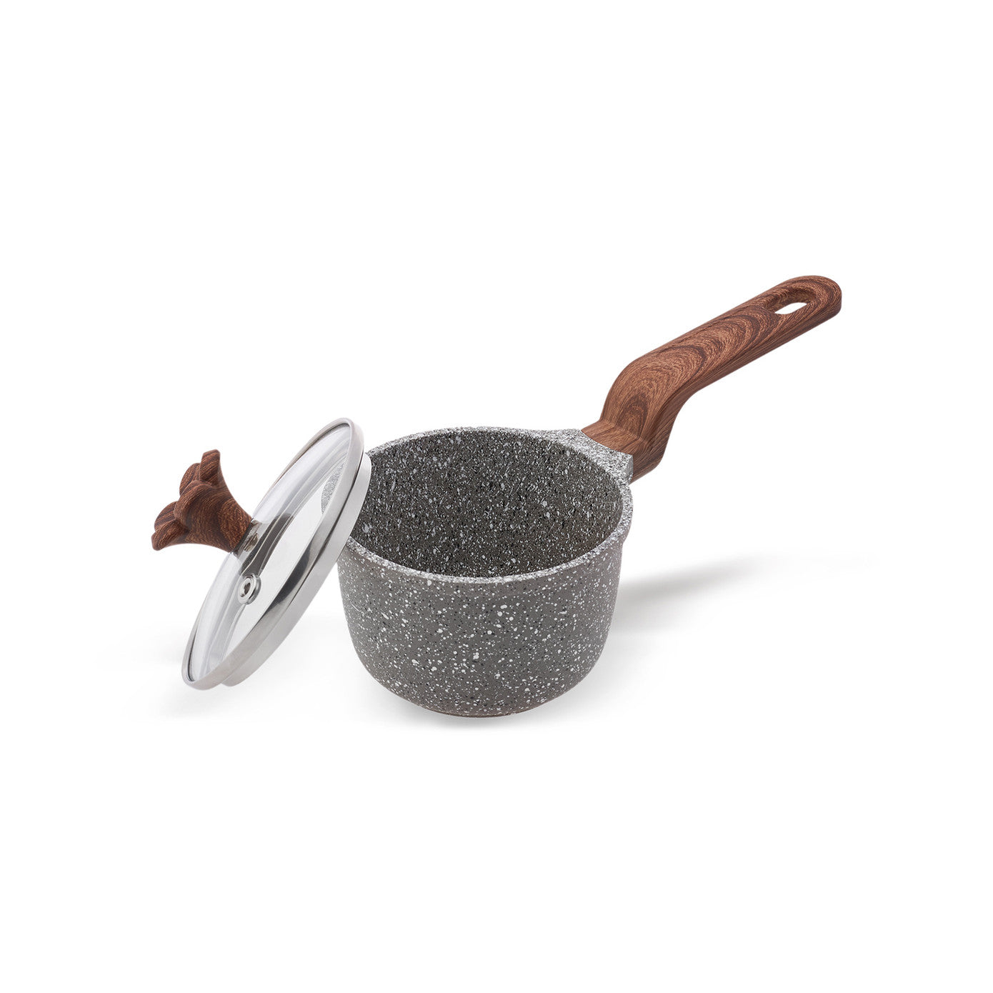 Karaca Dark Silver Biogranite Mini Saucepan 10 cm 153.03.08.0086 - Cookware Sets - ebarza Furniture UAE | Shop Modern Furniture in Abu Dhabi & Dubai - مفروشات ايبازرا في الامارات | تسوق اثاث عصري وديكورات مميزة في دبي وابوظبي