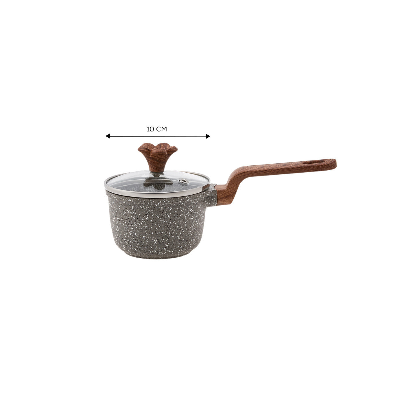 Karaca Dark Silver Biogranite Mini Saucepan 10 cm 153.03.08.0086 - Cookware Sets - ebarza Furniture UAE | Shop Modern Furniture in Abu Dhabi & Dubai - مفروشات ايبازرا في الامارات | تسوق اثاث عصري وديكورات مميزة في دبي وابوظبي