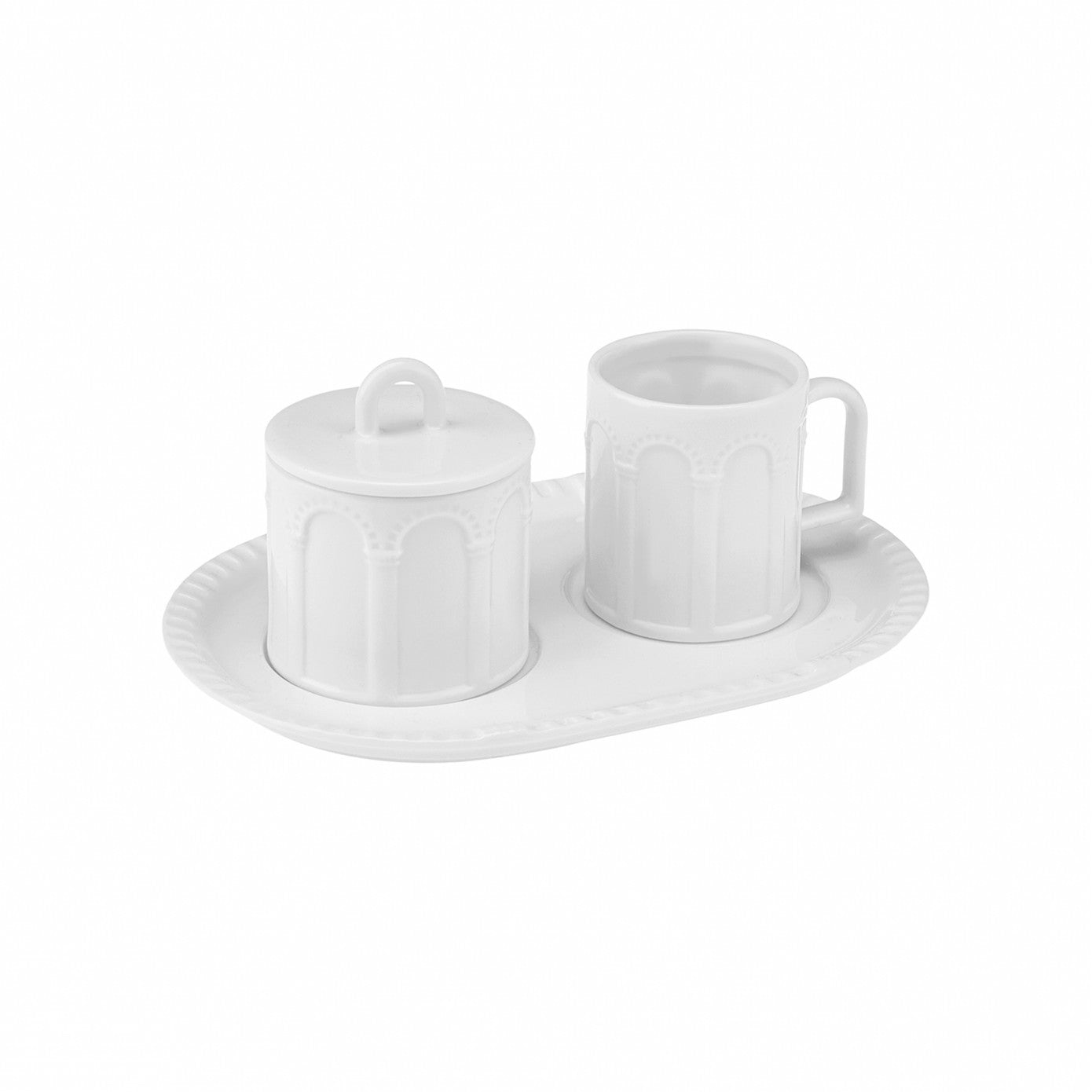 Karaca X İst Collection Column Turkish Delight Cup Coffee Cup 153.09.01.2556 - Coffee Sets - ebarza Furniture UAE | Shop Modern Furniture in Abu Dhabi & Dubai - مفروشات ايبازرا في الامارات | تسوق اثاث عصري وديكورات مميزة في دبي وابوظبي