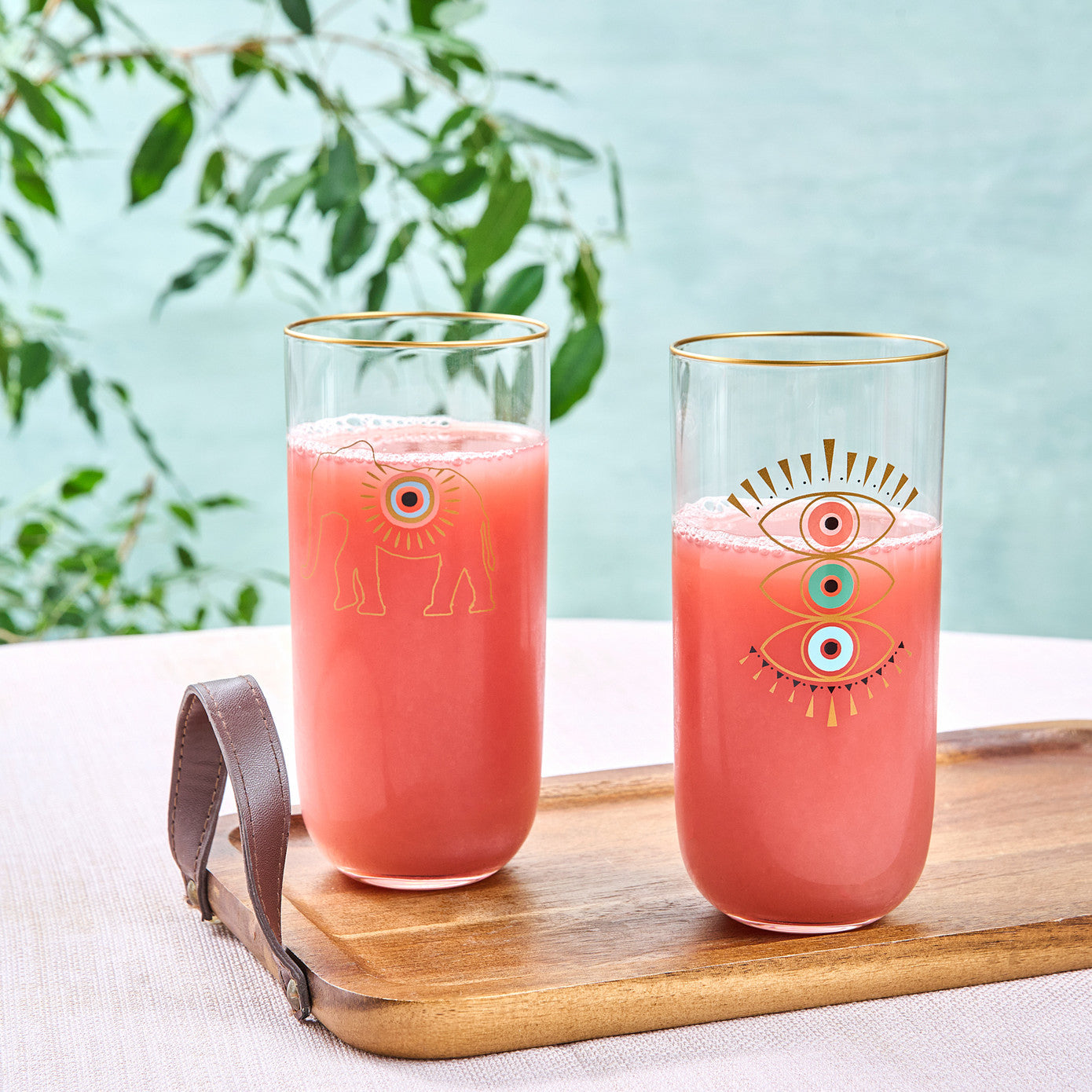 Karaca Lizzie 3-pack Soft Drink Glass 153.09.01.4699 - Cookware Sets - ebarza Furniture UAE | Shop Modern Furniture in Abu Dhabi & Dubai - مفروشات ايبازرا في الامارات | تسوق اثاث عصري وديكورات مميزة في دبي وابوظبي