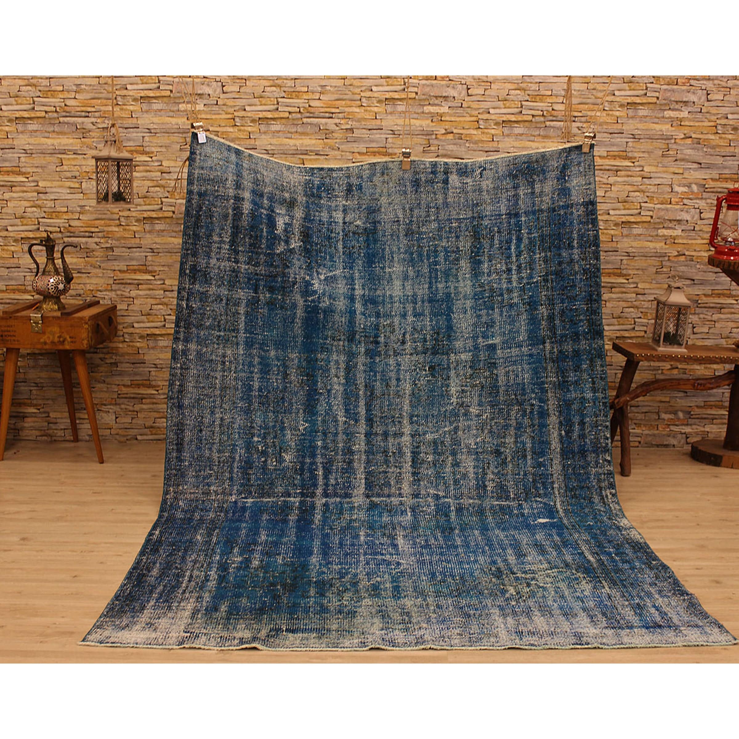 170 X 255 Anatolian Hand Knotted Carpet Vintage Style 60N2339 - Rugs - ebarza Furniture UAE | Shop Modern Furniture in Abu Dhabi & Dubai - مفروشات ايبازرا في الامارات | تسوق اثاث عصري وديكورات مميزة في دبي وابوظبي