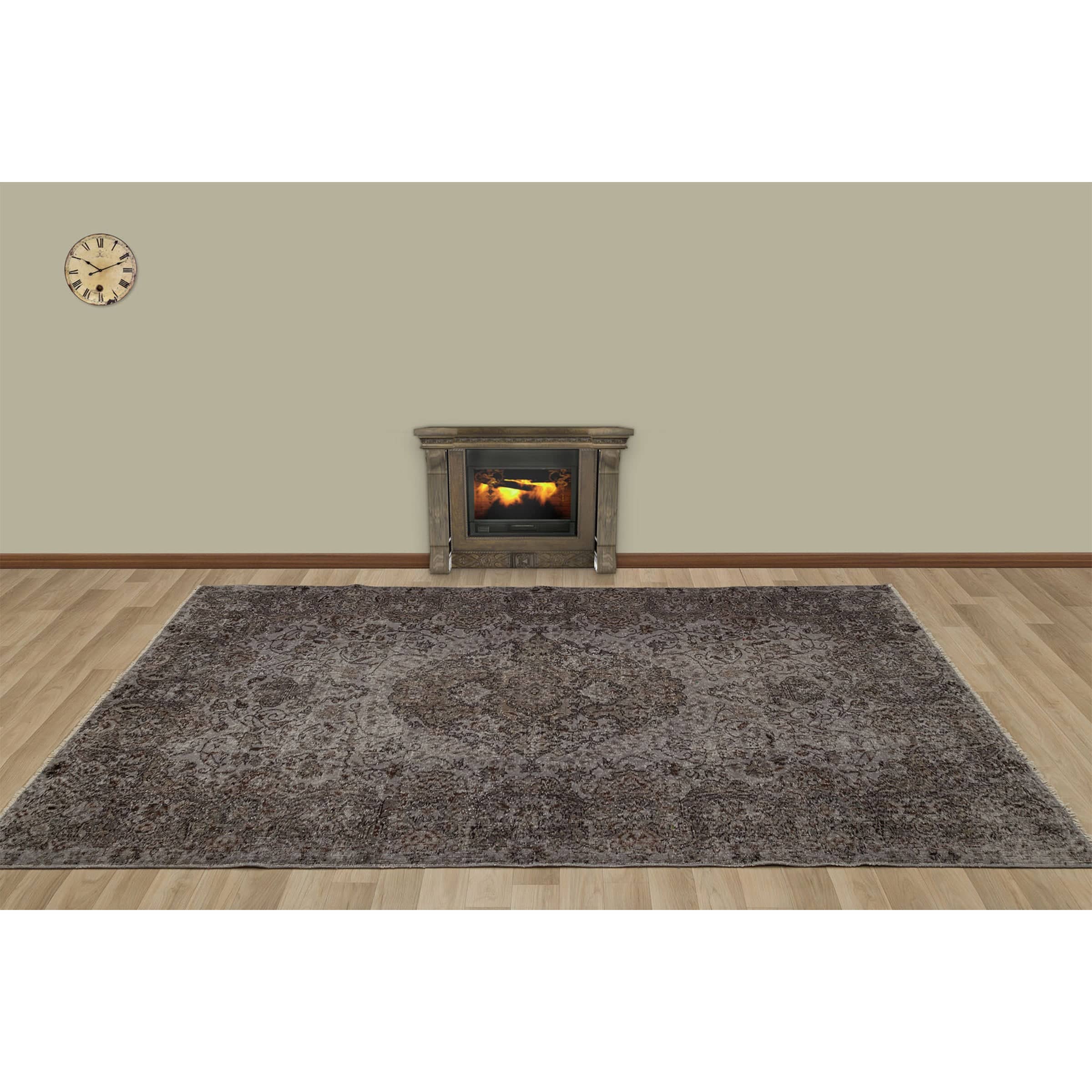 170 X 262 Anatolian Hand Knotted Carpet Vintage Style 7178 - Rugs - ebarza Furniture UAE | Shop Modern Furniture in Abu Dhabi & Dubai - مفروشات ايبازرا في الامارات | تسوق اثاث عصري وديكورات مميزة في دبي وابوظبي