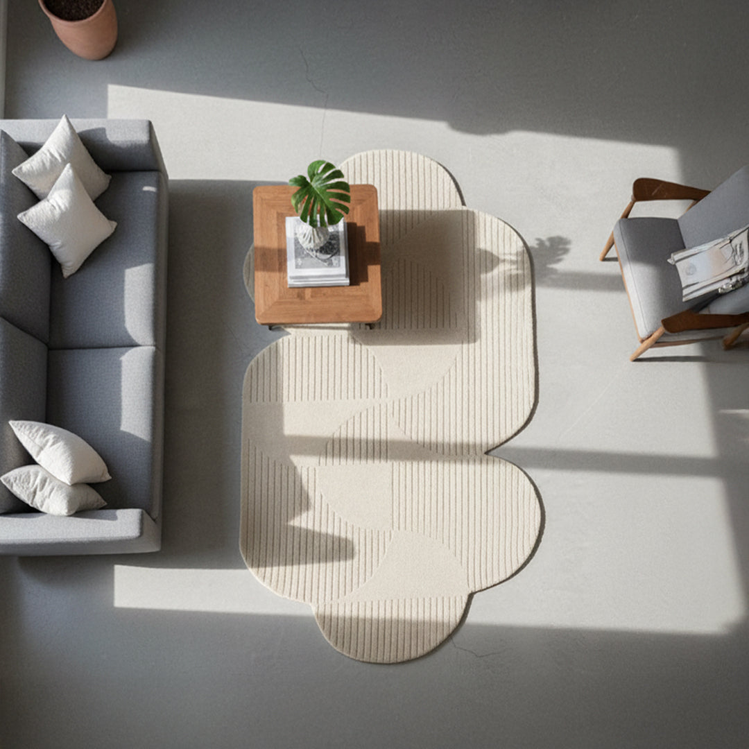 180X120 Cm KALEIDOSCOPE WOOL Beige COLOR RUG JH-22745 - Rugs - ebarza Furniture UAE | Shop Modern Furniture in Abu Dhabi & Dubai - مفروشات ايبازرا في الامارات | تسوق اثاث عصري وديكورات مميزة في دبي وابوظبي