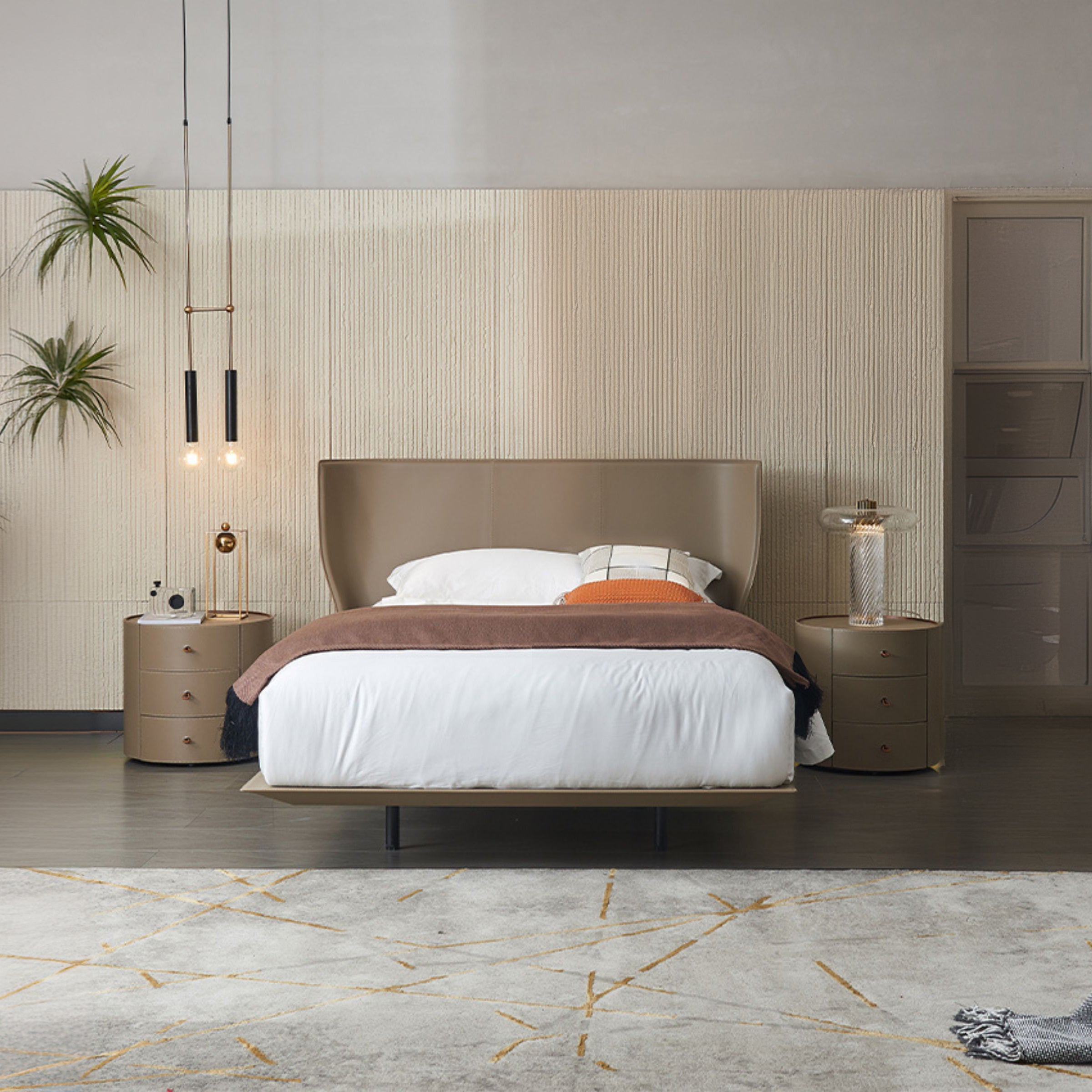 Verona KHAKI Single Size Bed MLL-F13 Khaki - Bedsteads - ebarza Furniture UAE | Shop Modern Furniture in Abu Dhabi & Dubai - مفروشات ايبازرا في الامارات | تسوق اثاث عصري وديكورات مميزة في دبي وابوظبي