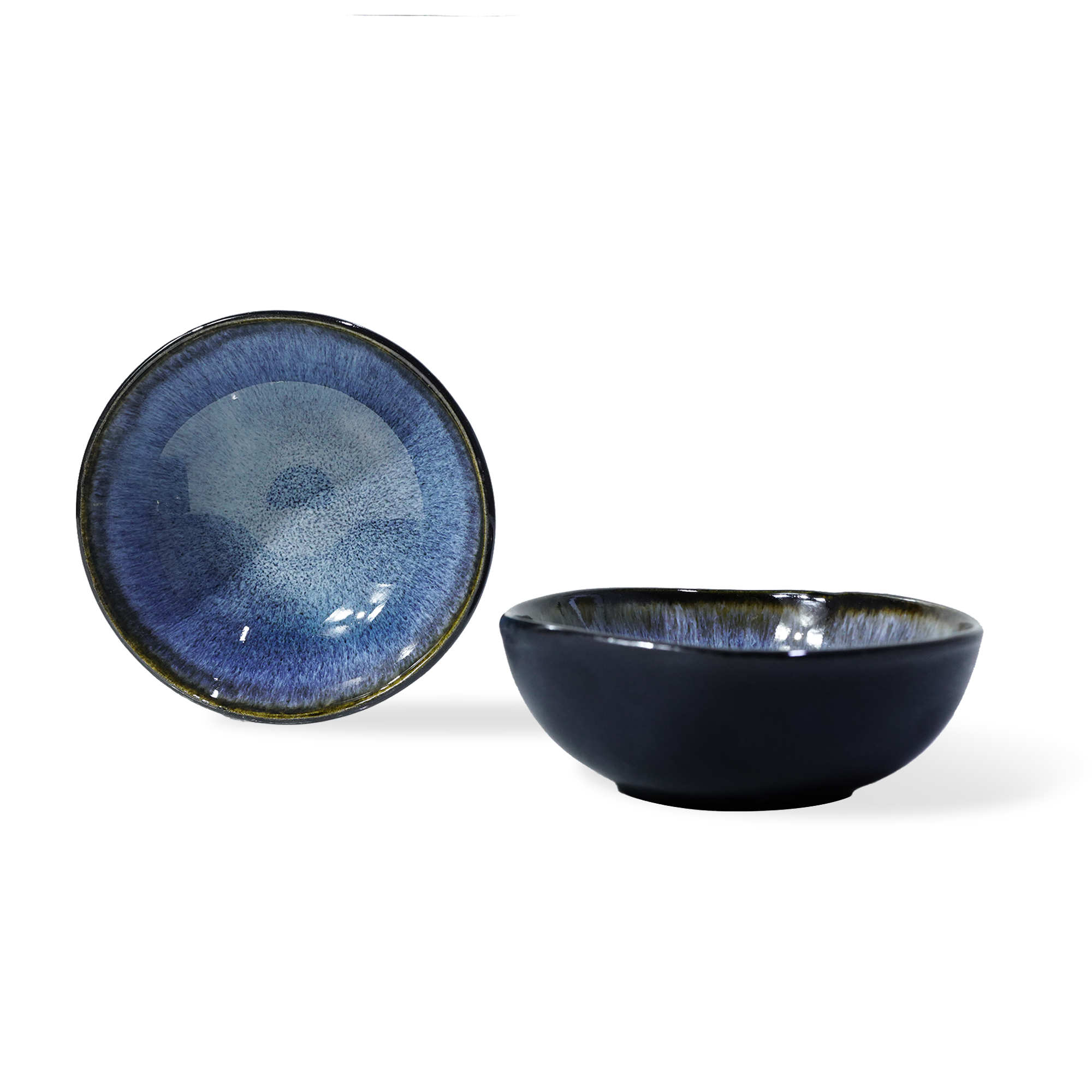 Blue wave Soil Black and Blue HZ3113 - Plates - ebarza Furniture UAE | Shop Modern Furniture in Abu Dhabi & Dubai - مفروشات ايبازرا في الامارات | تسوق اثاث عصري وديكورات مميزة في دبي وابوظبي