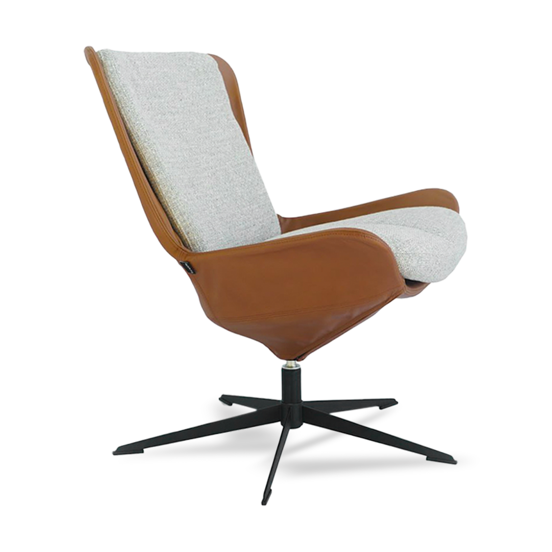 Lotus Swivel Relax Chair LC-HJ1246 - Lounge Chairs - ebarza Furniture UAE | Shop Modern Furniture in Abu Dhabi & Dubai - مفروشات ايبازرا في الامارات | تسوق اثاث عصري وديكورات مميزة في دبي وابوظبي
