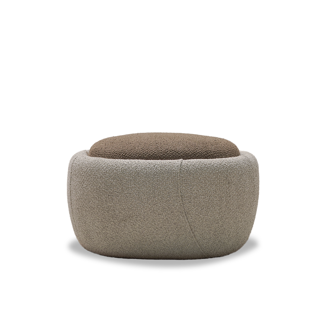 MOLLIS BIG POUF BER-POUF-BIG/Beige - Poufs - ebarza Furniture UAE | Shop Modern Furniture in Abu Dhabi & Dubai - مفروشات ايبازرا في الامارات | تسوق اثاث عصري وديكورات مميزة في دبي وابوظبي