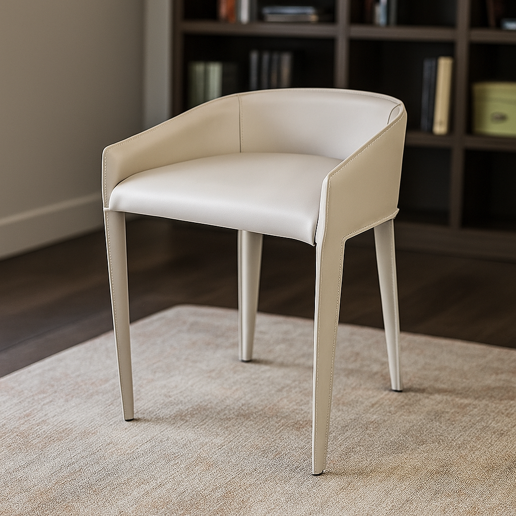 Dining Chair Beige BC713 - Lounge Chairs - ebarza Furniture UAE | Shop Modern Furniture in Abu Dhabi & Dubai - مفروشات ايبازرا في الامارات | تسوق اثاث عصري وديكورات مميزة في دبي وابوظبي
