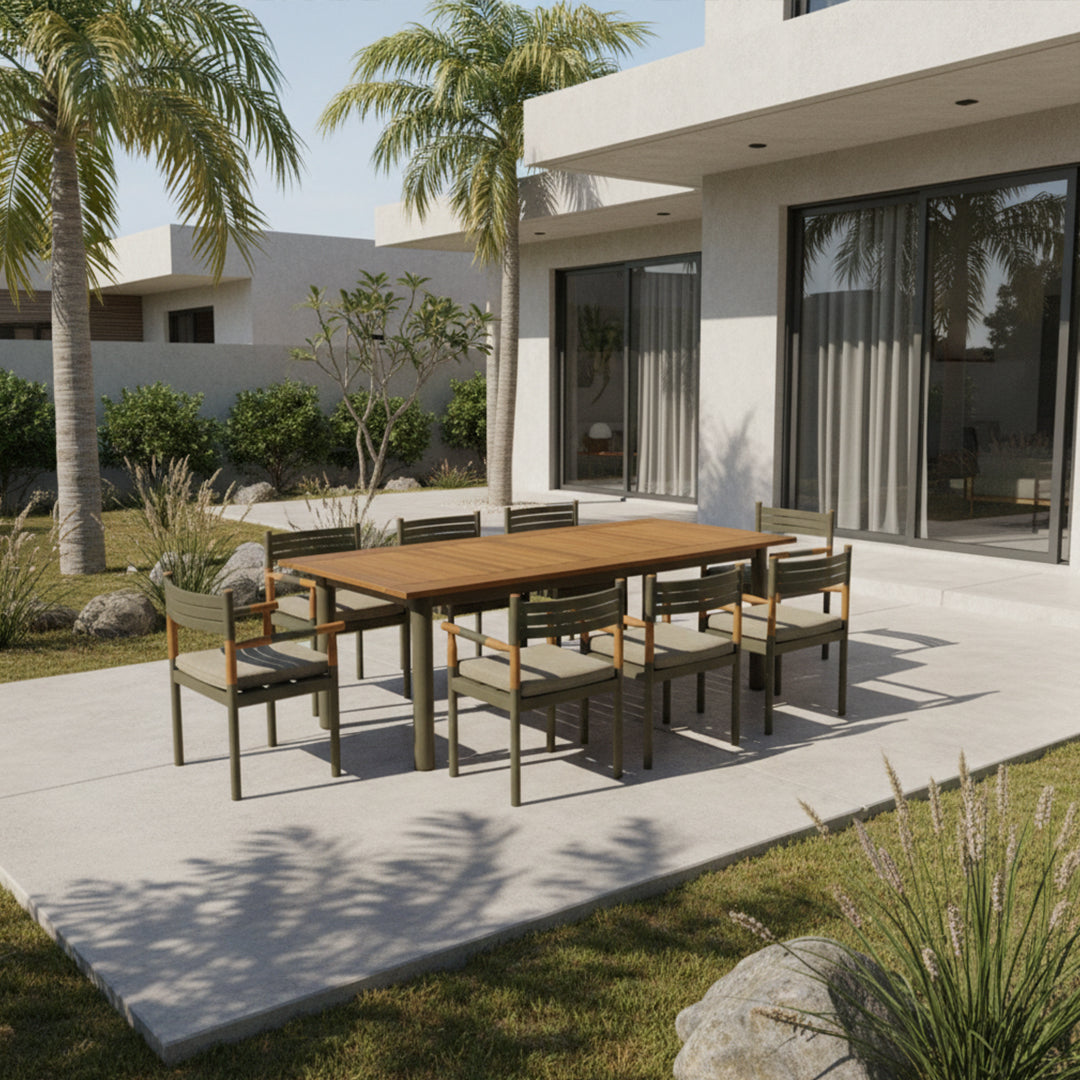 230x110 ALCON DINNING TABLE ALB-DT-002 - Outdoor Tables - ebarza Furniture UAE | Shop Modern Furniture in Abu Dhabi & Dubai - مفروشات ايبازرا في الامارات | تسوق اثاث عصري وديكورات مميزة في دبي وابوظبي