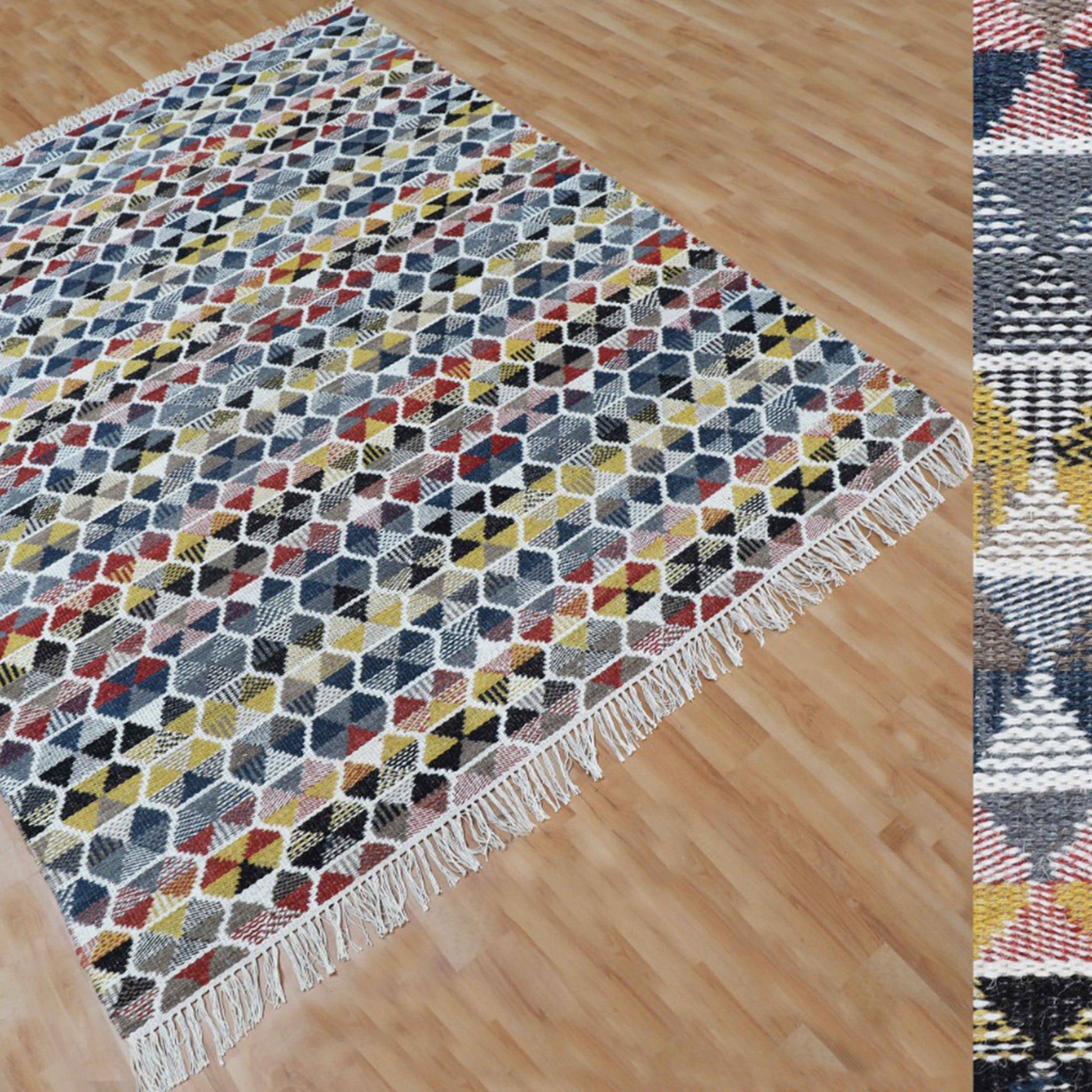 230X160 Cm Bolton Handmade Wool Rug Bolton Blt-28-L - Rugs - ebarza Furniture UAE | Shop Modern Furniture in Abu Dhabi & Dubai - مفروشات ايبازرا في الامارات | تسوق اثاث عصري وديكورات مميزة في دبي وابوظبي