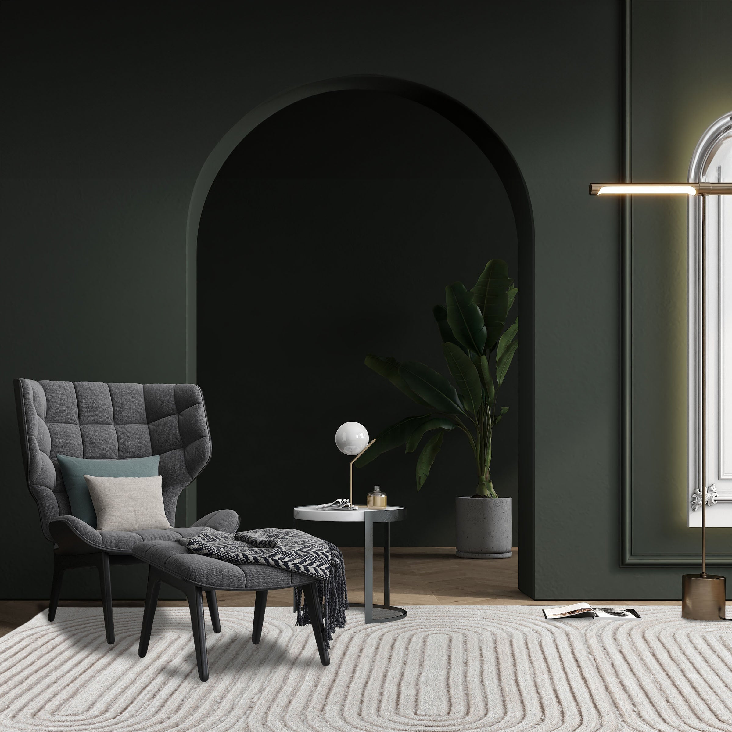 Display Item - 230X160 Cm Eclipsed Pearls WOOL BEIGE Rug JH-22749 Nakheel - DISPLAY ITEM - ebarza Furniture UAE | Shop Modern Furniture in Abu Dhabi & Dubai - مفروشات ايبازرا في الامارات | تسوق اثاث عصري وديكورات مميزة في دبي وابوظبي