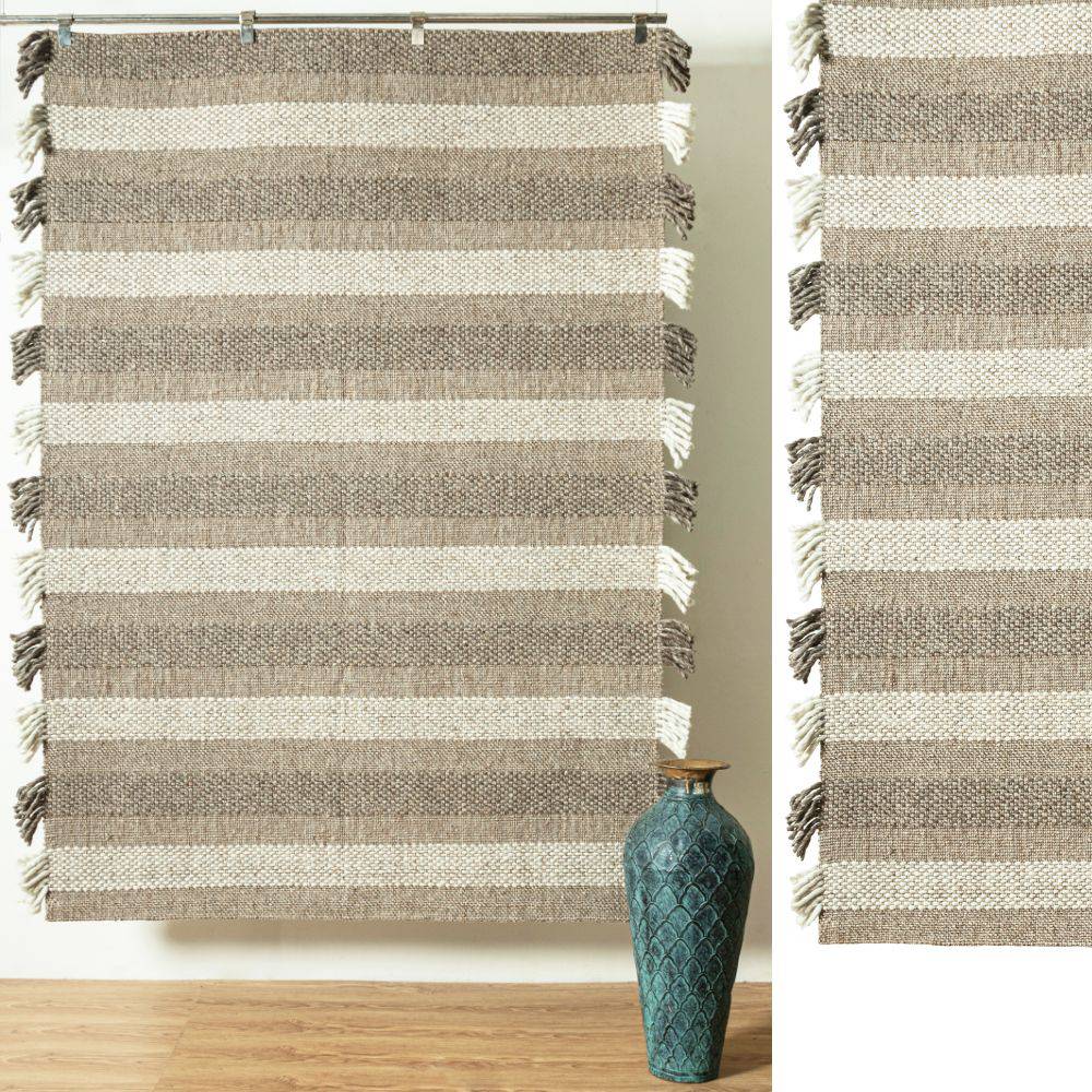 230X160 Cm Hand Woven Wool Rug Bliss-Bss-03-L - Rugs - ebarza Furniture UAE | Shop Modern Furniture in Abu Dhabi & Dubai - مفروشات ايبازرا في الامارات | تسوق اثاث عصري وديكورات مميزة في دبي وابوظبي