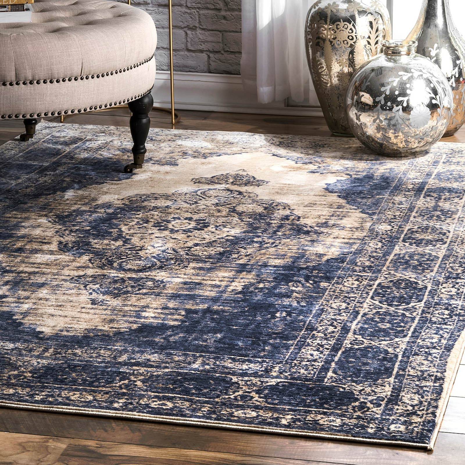 230X160 Cm Handmade Rug Jh-20010B-L - Rugs - ebarza Furniture UAE | Shop Modern Furniture in Abu Dhabi & Dubai - مفروشات ايبازرا في الامارات | تسوق اثاث عصري وديكورات مميزة في دبي وابوظبي