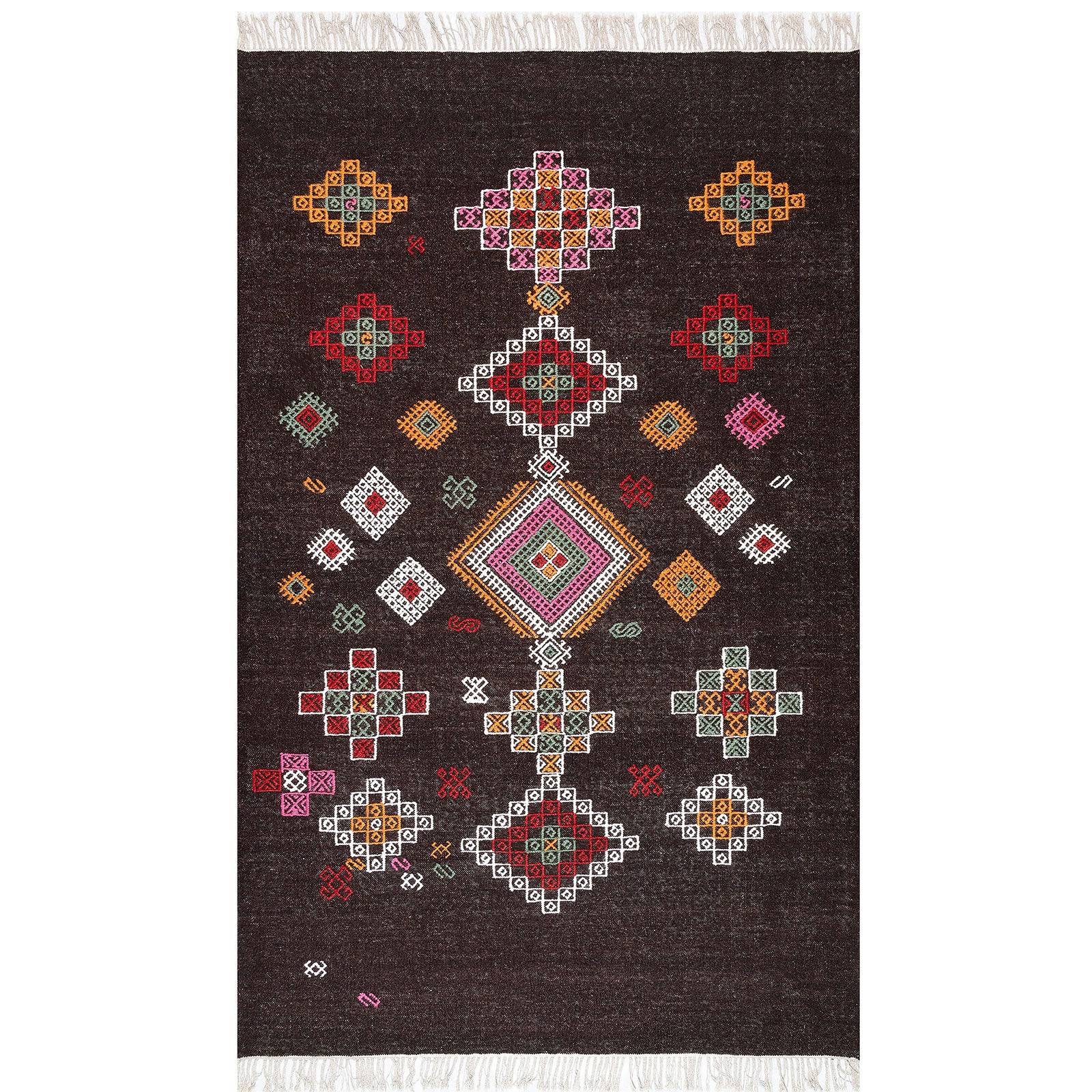 230X160 Cm Handmade Rug Jh-2712-L - Rugs - ebarza Furniture UAE | Shop Modern Furniture in Abu Dhabi & Dubai - مفروشات ايبازرا في الامارات | تسوق اثاث عصري وديكورات مميزة في دبي وابوظبي