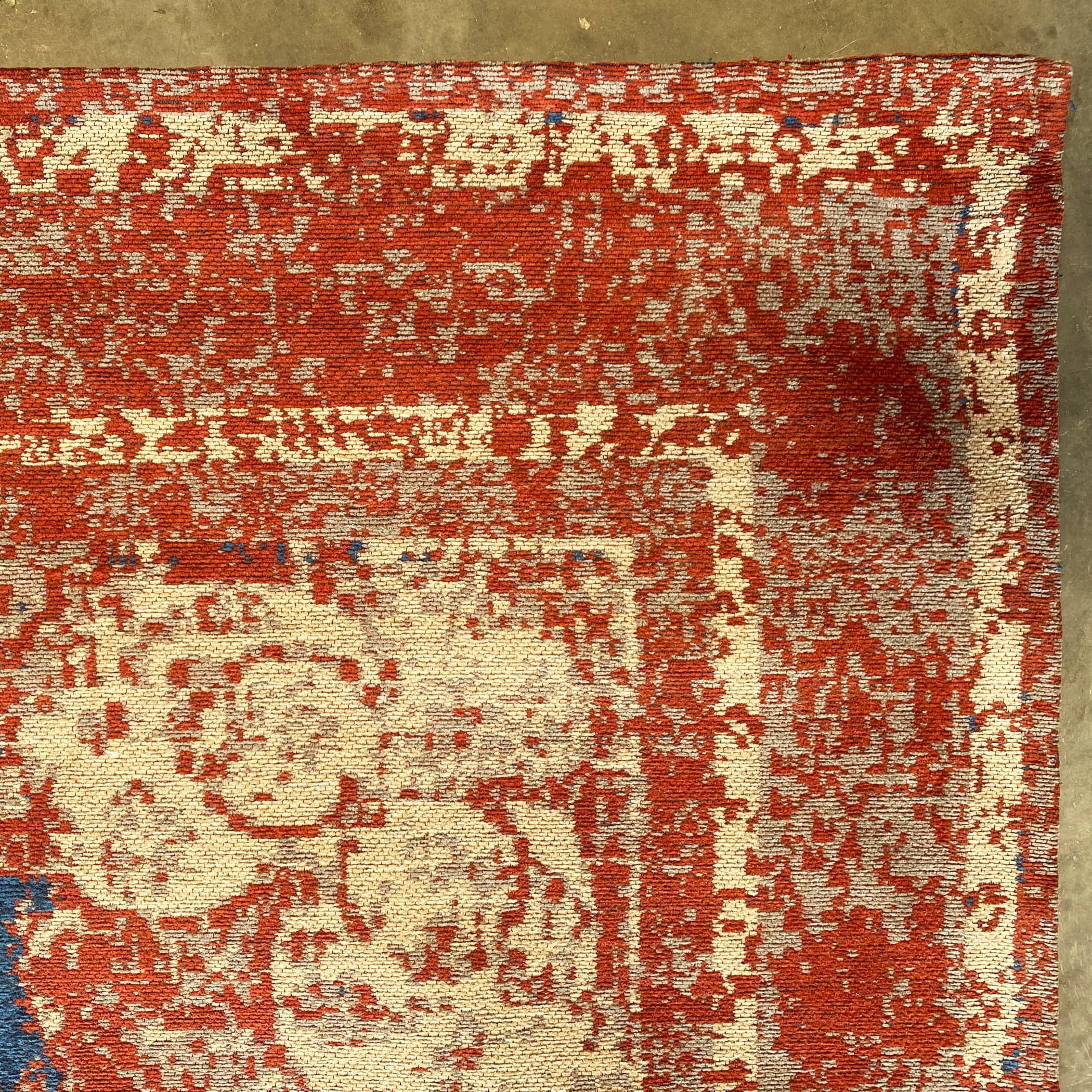 230X160 Cm Handmade Rug Melenia-Mx-163-Indigo-Rust-L - Rugs - ebarza Furniture UAE | Shop Modern Furniture in Abu Dhabi & Dubai - مفروشات ايبازرا في الامارات | تسوق اثاث عصري وديكورات مميزة في دبي وابوظبي