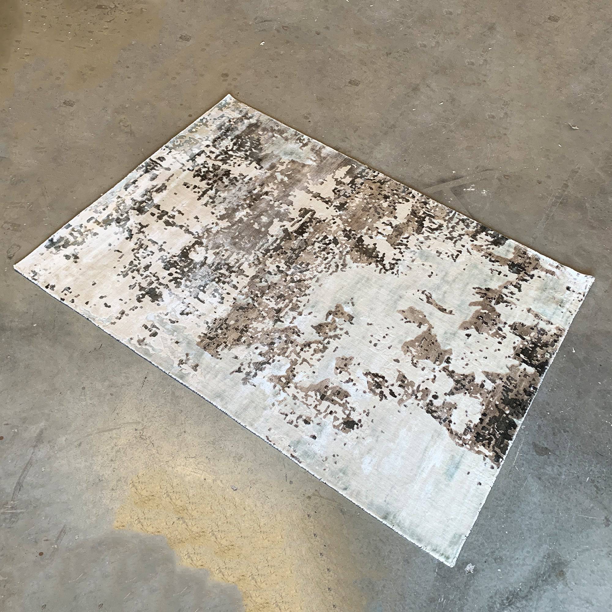 230X160 Cm Handmade Viscos Rug Jh-20733-M - Rugs - ebarza Furniture UAE | Shop Modern Furniture in Abu Dhabi & Dubai - مفروشات ايبازرا في الامارات | تسوق اثاث عصري وديكورات مميزة في دبي وابوظبي