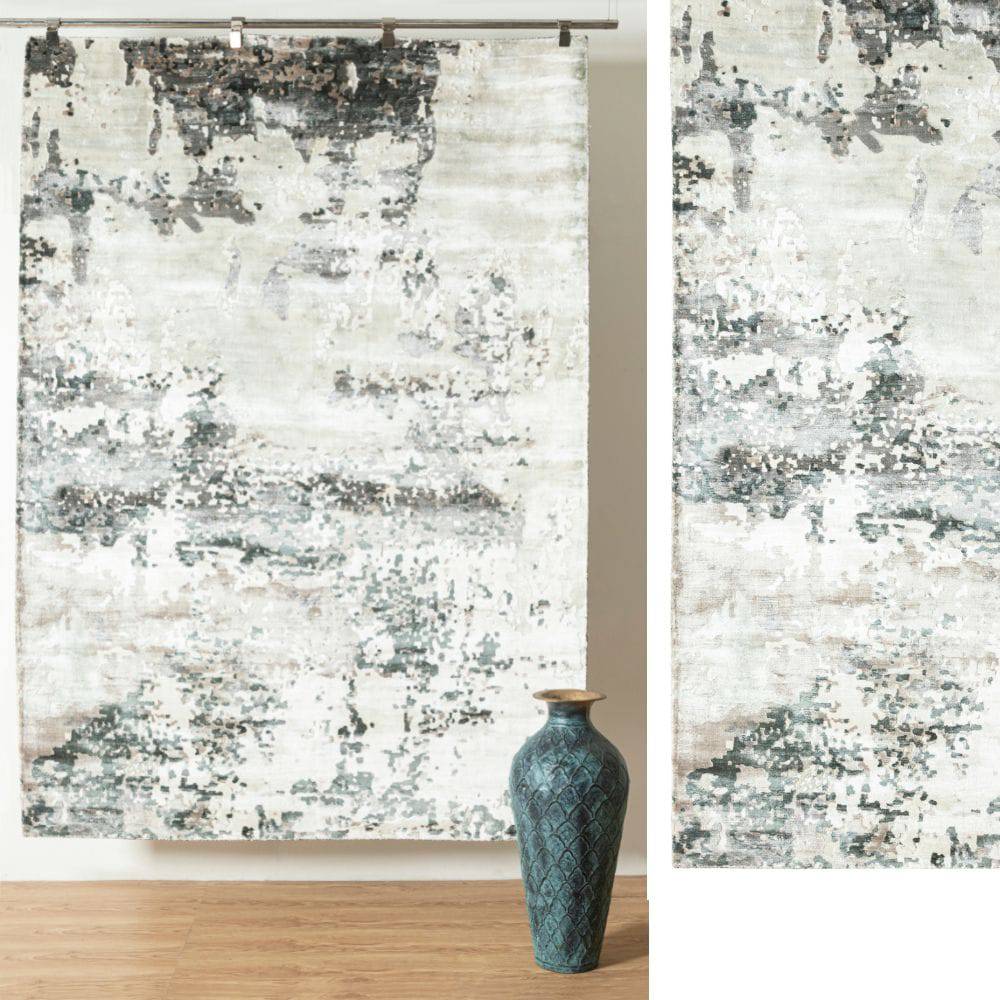 230X160 Cm Handmade Viscos Rug Jh-20733-M - Rugs - ebarza Furniture UAE | Shop Modern Furniture in Abu Dhabi & Dubai - مفروشات ايبازرا في الامارات | تسوق اثاث عصري وديكورات مميزة في دبي وابوظبي