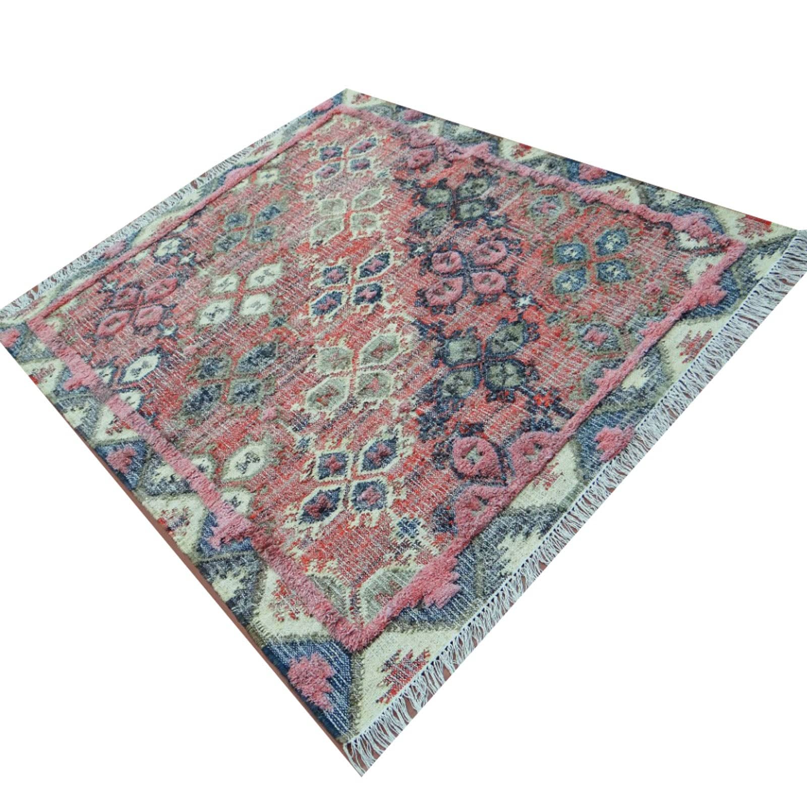 230X160 Cm Handmade Wool Rug Bettino-Bto-42-Orange-L - Rugs - ebarza Furniture UAE | Shop Modern Furniture in Abu Dhabi & Dubai - مفروشات ايبازرا في الامارات | تسوق اثاث عصري وديكورات مميزة في دبي وابوظبي