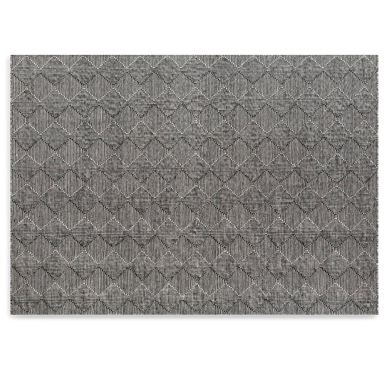 230X160 Cm Handmade Wool Rug Calvin-Cv-04-Raven-L - Rugs - ebarza Furniture UAE | Shop Modern Furniture in Abu Dhabi & Dubai - مفروشات ايبازرا في الامارات | تسوق اثاث عصري وديكورات مميزة في دبي وابوظبي