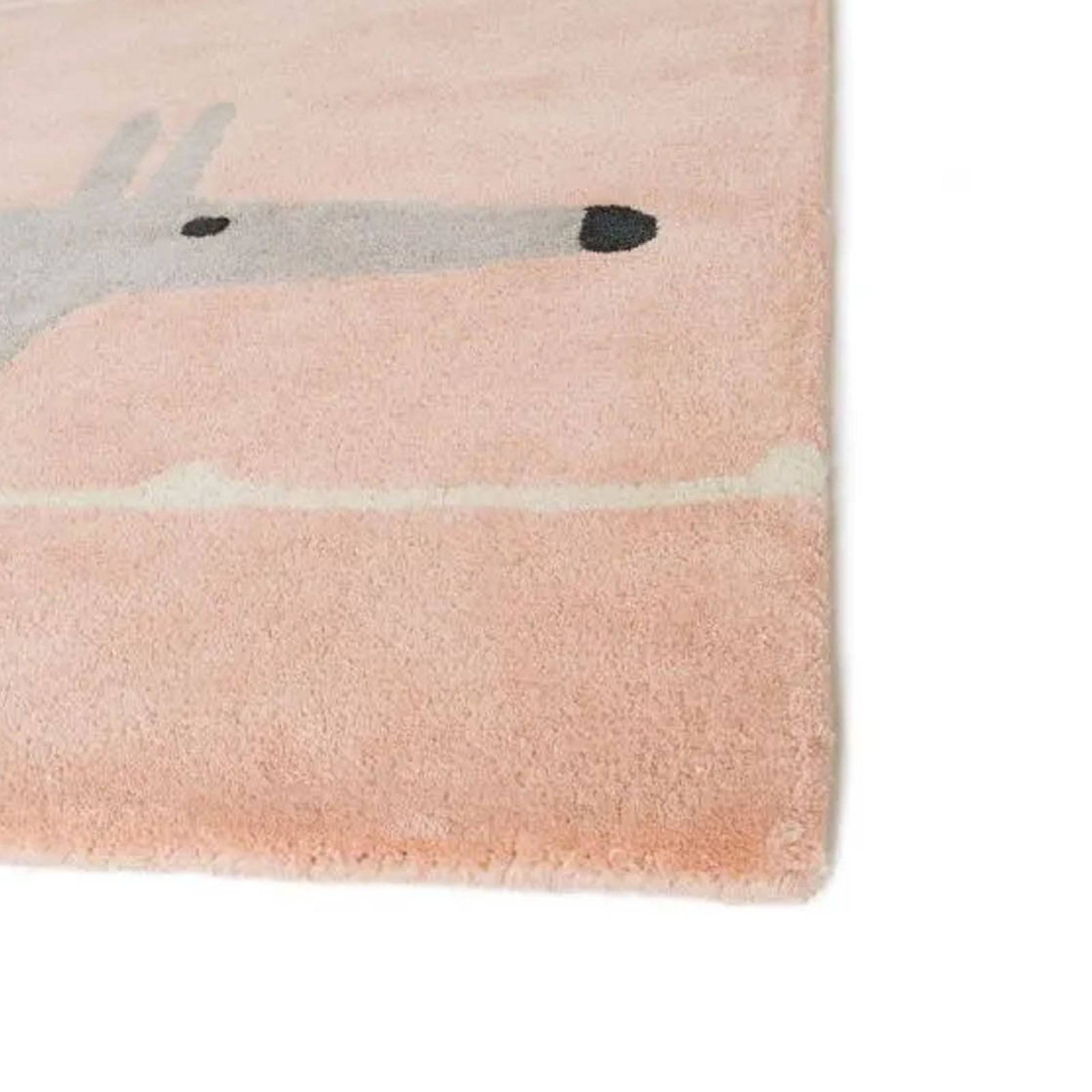 230X160 Cm Handmade Wool Rug Jh-20521-Pink-L - Rugs - ebarza Furniture UAE | Shop Modern Furniture in Abu Dhabi & Dubai - مفروشات ايبازرا في الامارات | تسوق اثاث عصري وديكورات مميزة في دبي وابوظبي