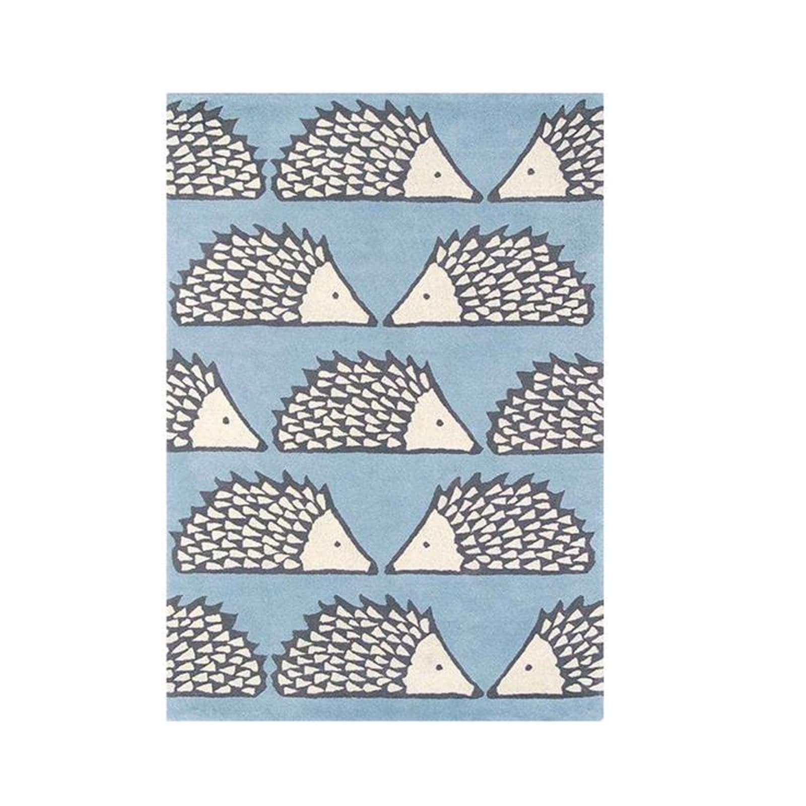 230X160 Cm Handmade Wool Rug Jh-20522-Blue-M - Rugs - ebarza Furniture UAE | Shop Modern Furniture in Abu Dhabi & Dubai - مفروشات ايبازرا في الامارات | تسوق اثاث عصري وديكورات مميزة في دبي وابوظبي