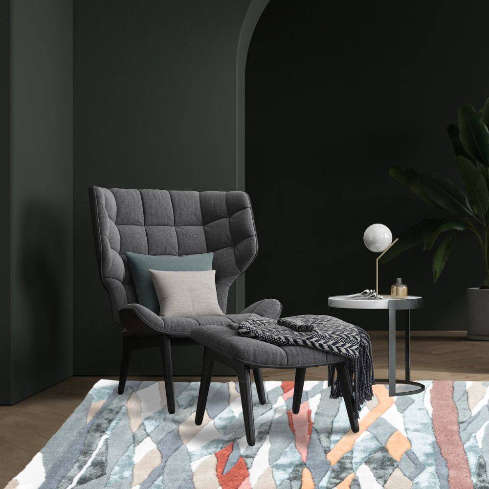 230X160 Cm Handmade Wool Rug Jh-20740-L - Rugs - ebarza Furniture UAE | Shop Modern Furniture in Abu Dhabi & Dubai - مفروشات ايبازرا في الامارات | تسوق اثاث عصري وديكورات مميزة في دبي وابوظبي