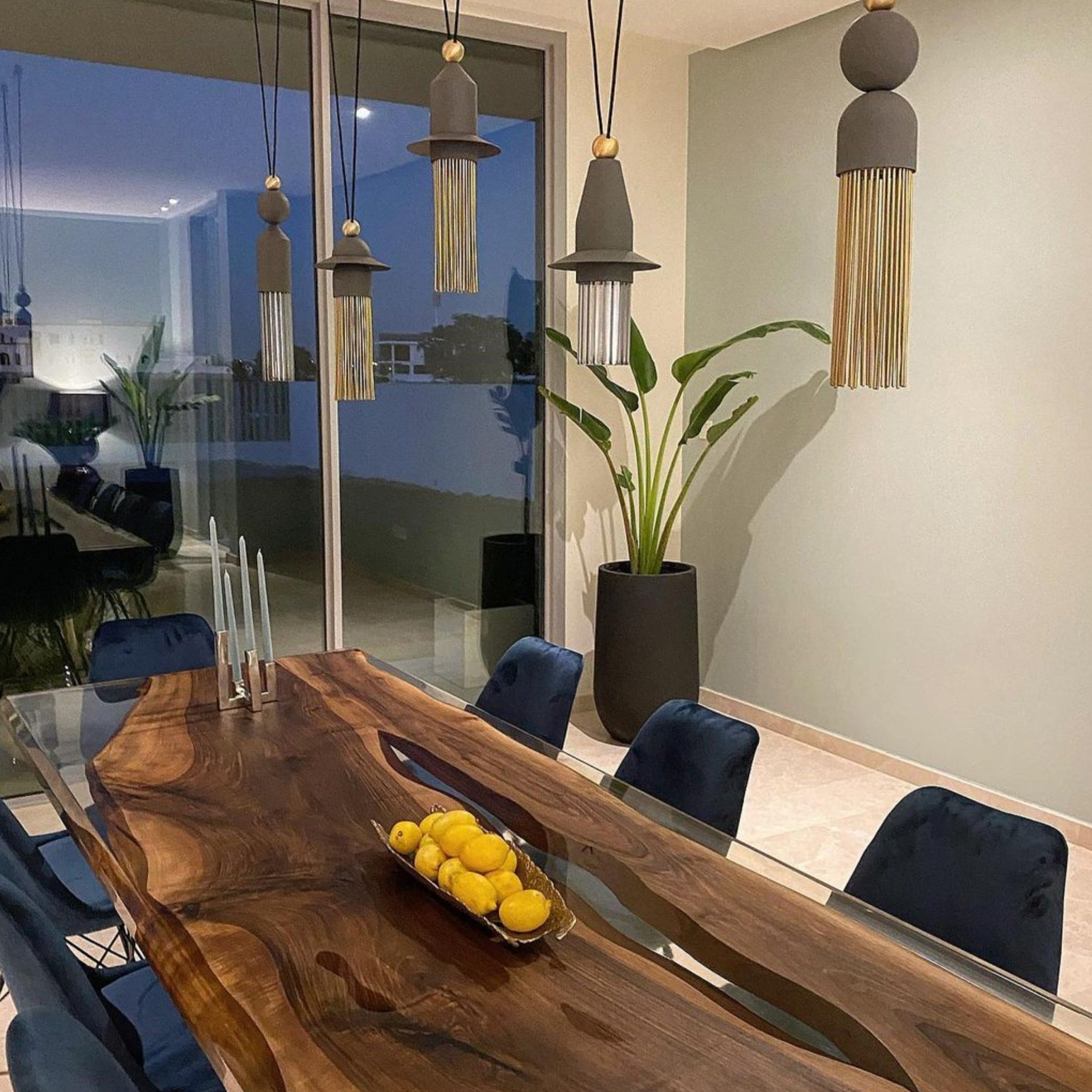 240X100 Cm Live Edge Resin Dining Table Top San240X100 - Table Tops - ebarza Furniture UAE | Shop Modern Furniture in Abu Dhabi & Dubai - مفروشات ايبازرا في الامارات | تسوق اثاث عصري وديكورات مميزة في دبي وابوظبي