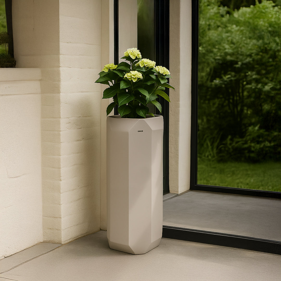 Beige Planter Box XK-4084A - Planter Boxes - ebarza Furniture UAE | Shop Modern Furniture in Abu Dhabi & Dubai - مفروشات ايبازرا في الامارات | تسوق اثاث عصري وديكورات مميزة في دبي وابوظبي