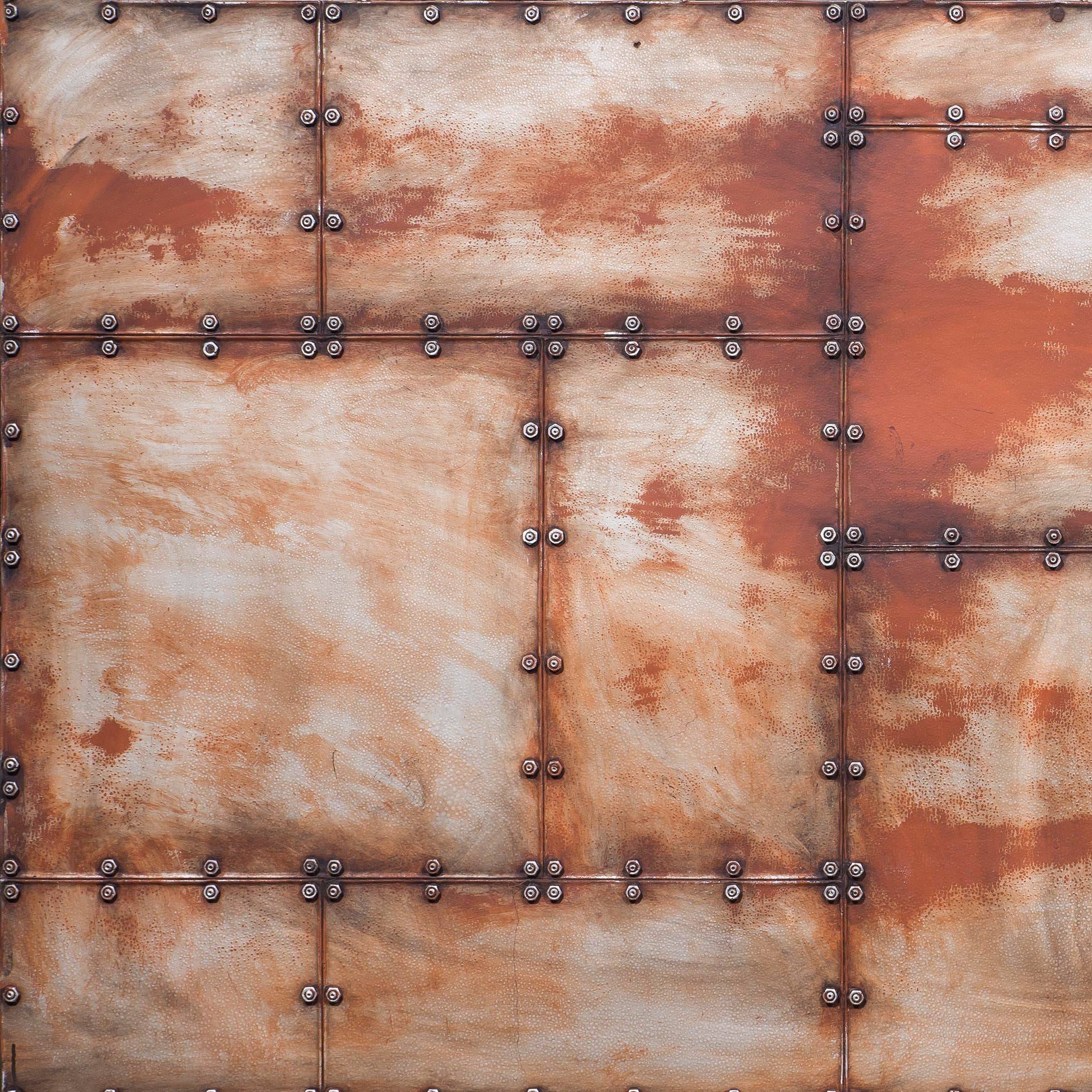 259X129Cm Bolts Carmin Steel Decoration Wall Panel St-731 - Wall Panels - ebarza Furniture UAE | Shop Modern Furniture in Abu Dhabi & Dubai - مفروشات ايبازرا في الامارات | تسوق اثاث عصري وديكورات مميزة في دبي وابوظبي