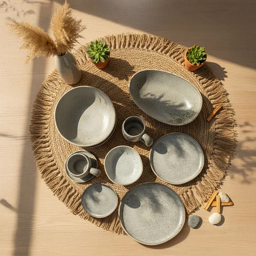 39-Piece 6 Person Terra Dinnerware & Stoneware Set – Serves 6 Persons - Terra39 - Plates - ebarza Furniture UAE | Shop Modern Furniture in Abu Dhabi & Dubai - مفروشات ايبازرا في الامارات | تسوق اثاث عصري وديكورات مميزة في دبي وابوظبي