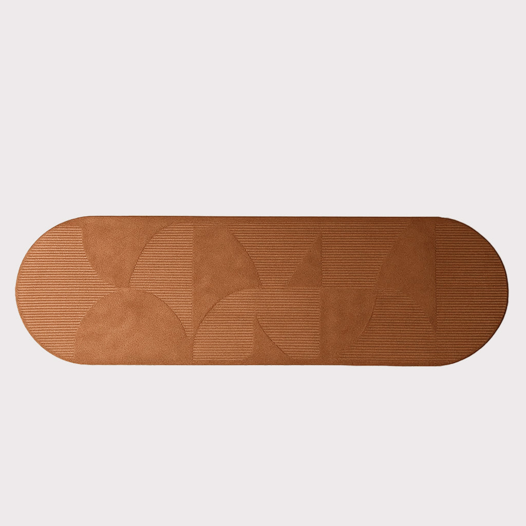 350X100 Cm KALEIDOSCOPE WOOL CLAY COLOR RUG JH-22745 - Rugs - ebarza Furniture UAE | Shop Modern Furniture in Abu Dhabi & Dubai - مفروشات ايبازرا في الامارات | تسوق اثاث عصري وديكورات مميزة في دبي وابوظبي