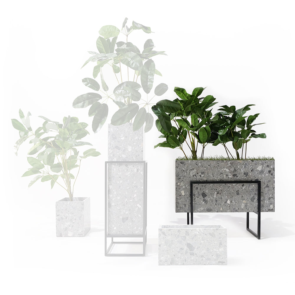 Terrazzo Planter Box 309-N0370 - Planter Boxes - ebarza Furniture UAE | Shop Modern Furniture in Abu Dhabi & Dubai - مفروشات ايبازرا في الامارات | تسوق اثاث عصري وديكورات مميزة في دبي وابوظبي