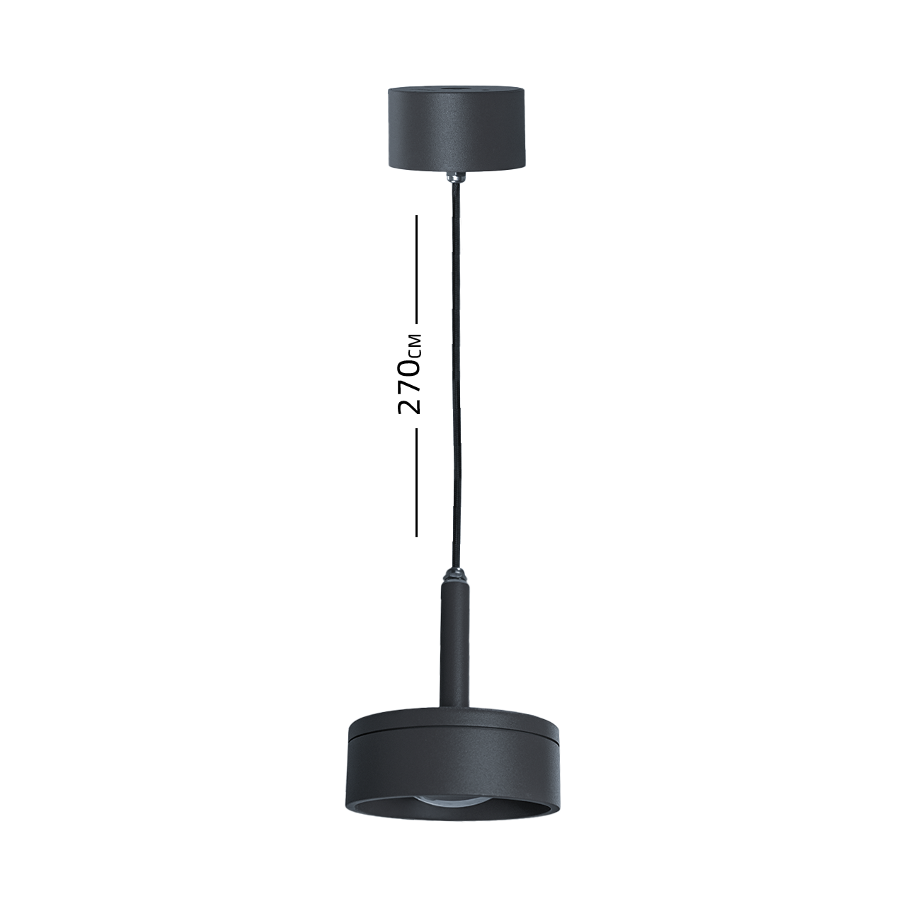 SkyNest Pendant Lamp LWD538 Shiny Dark Grey - Pendant Lamps - ebarza Furniture UAE | Shop Modern Furniture in Abu Dhabi & Dubai - مفروشات ايبازرا في الامارات | تسوق اثاث عصري وديكورات مميزة في دبي وابوظبي