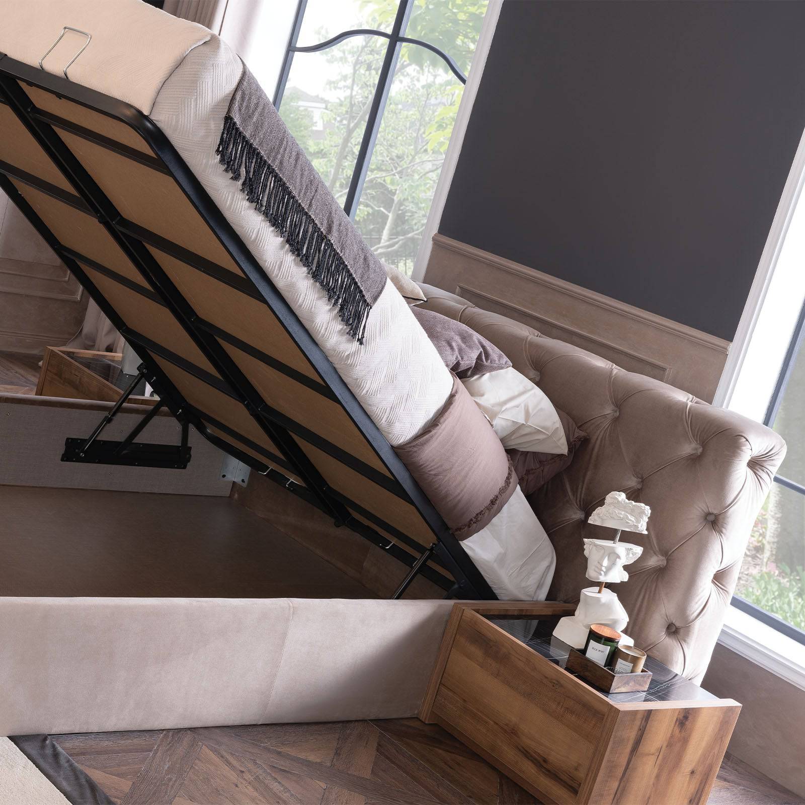 2X Bianca Bedside Tables (Meena Side Table) Bianca-2Side - Bedside Tables - ebarza Furniture UAE | Shop Modern Furniture in Abu Dhabi & Dubai - مفروشات ايبازرا في الامارات | تسوق اثاث عصري وديكورات مميزة في دبي وابوظبي