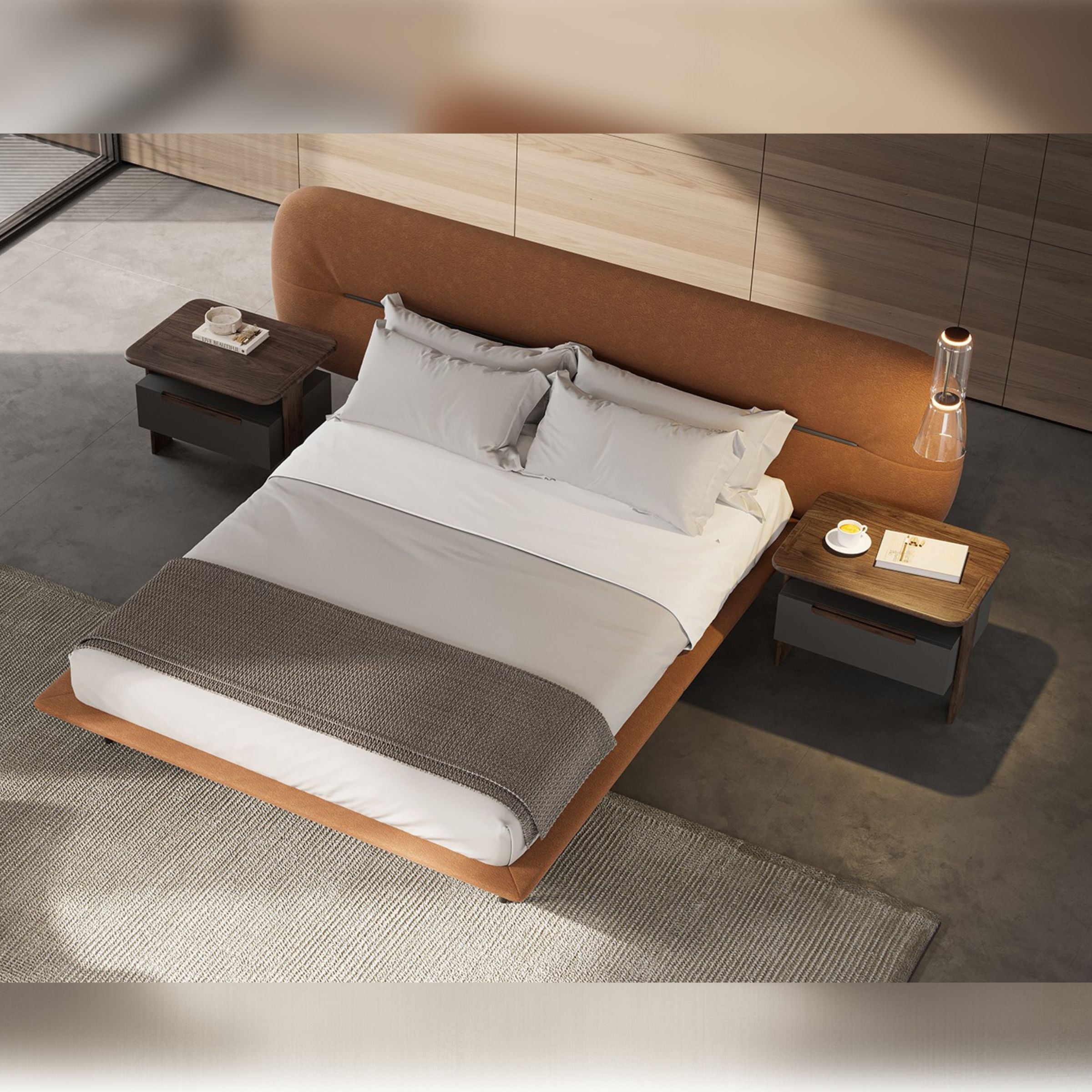 2X Lova Bedside Tables YOLVA-2NS - Bedside Tables - ebarza Furniture UAE | Shop Modern Furniture in Abu Dhabi & Dubai - مفروشات ايبازرا في الامارات | تسوق اثاث عصري وديكورات مميزة في دبي وابوظبي