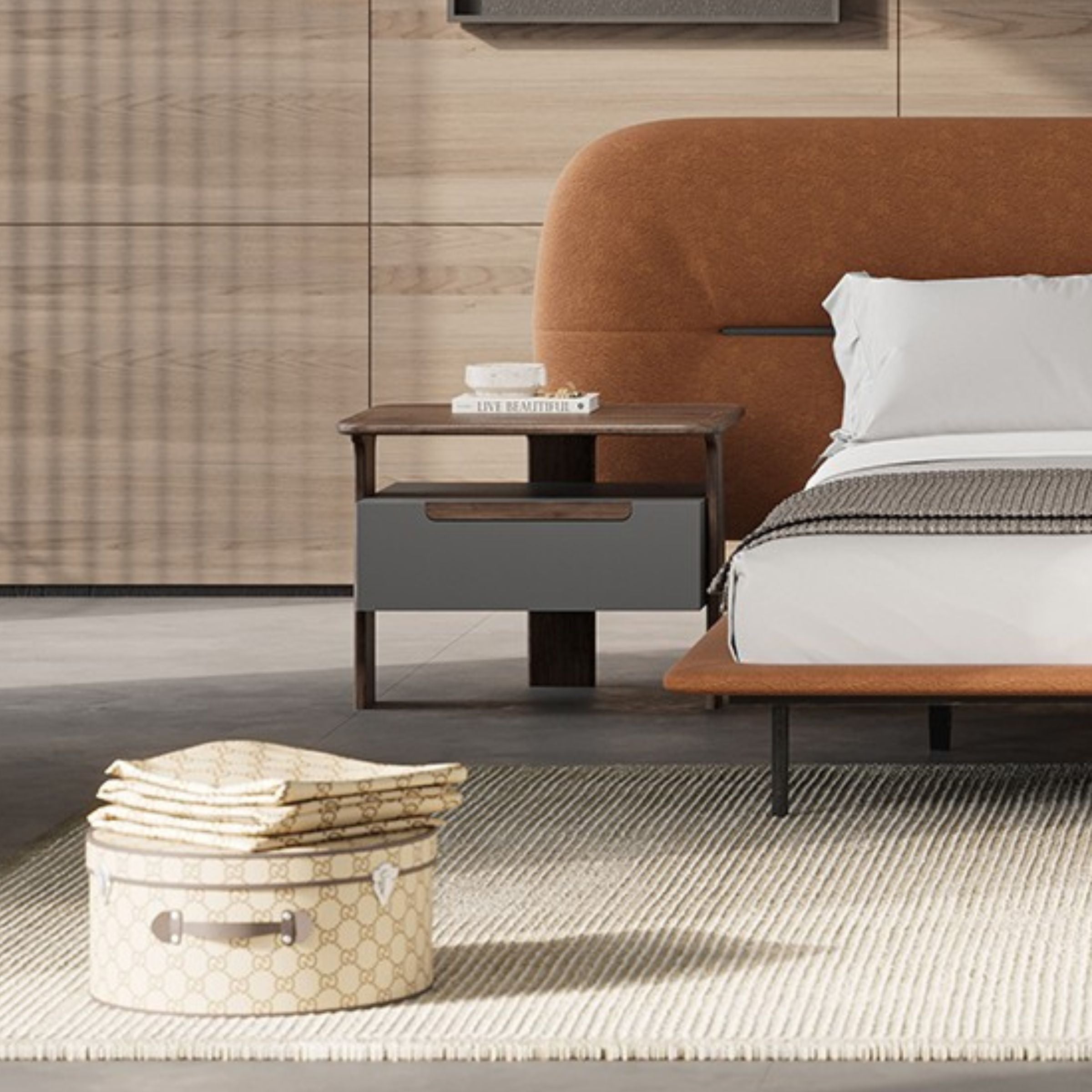 2X Lova Bedside Tables YOLVA-2NS - Bedside Tables - ebarza Furniture UAE | Shop Modern Furniture in Abu Dhabi & Dubai - مفروشات ايبازرا في الامارات | تسوق اثاث عصري وديكورات مميزة في دبي وابوظبي